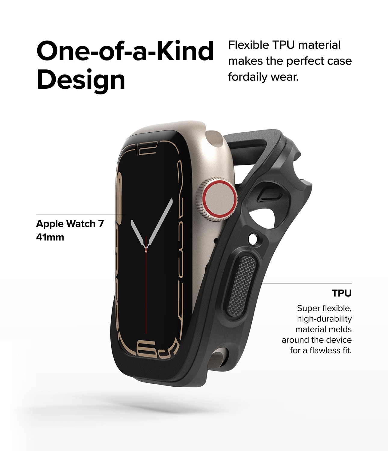 Apple Watch SE 40mm Air Sports skal, svart