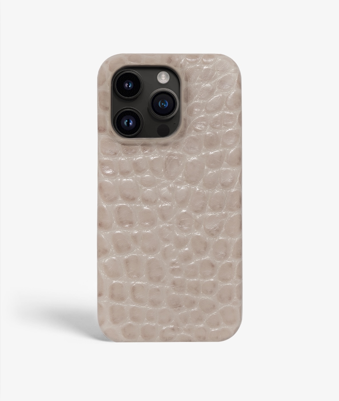 iPhone 13 Pro Skal Small Croco Grå