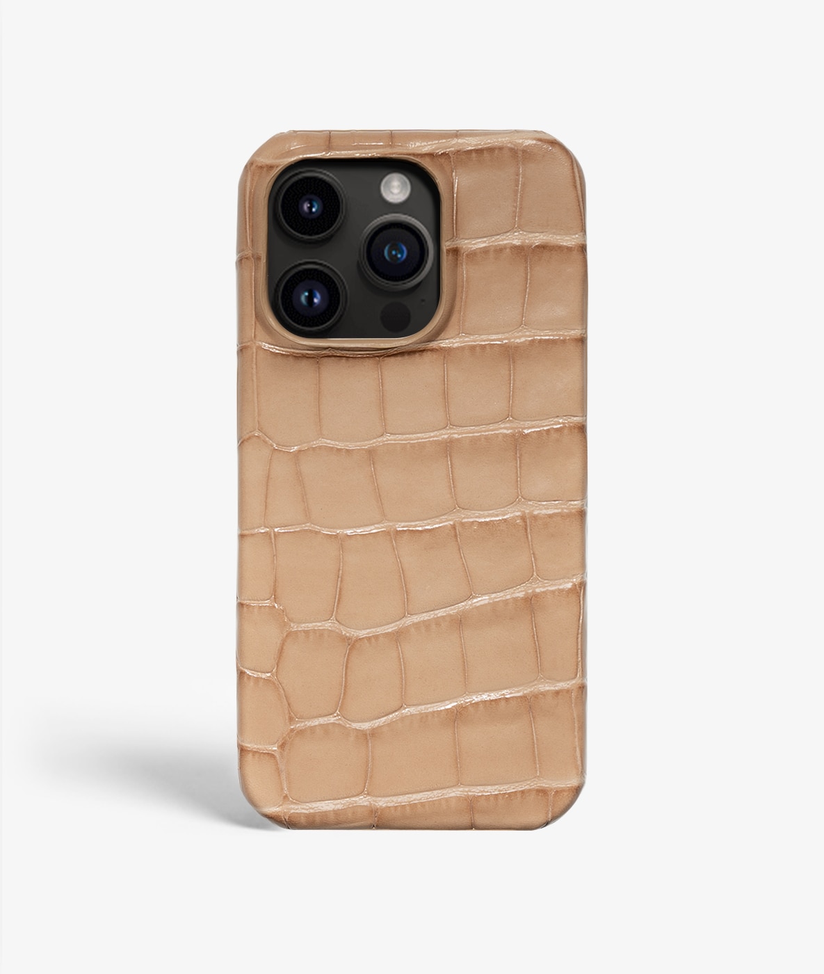 iPhone 14 Pro Max Skal Croco Sand