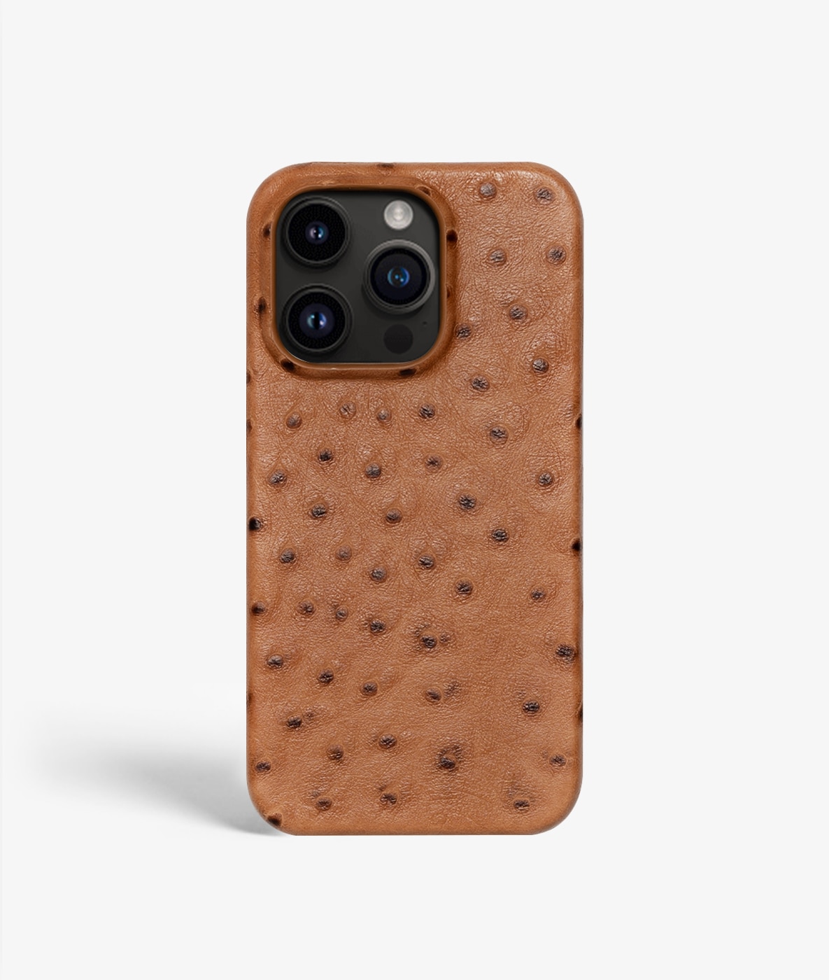 iPhone 13 Pro Skal Ostrich Cognac