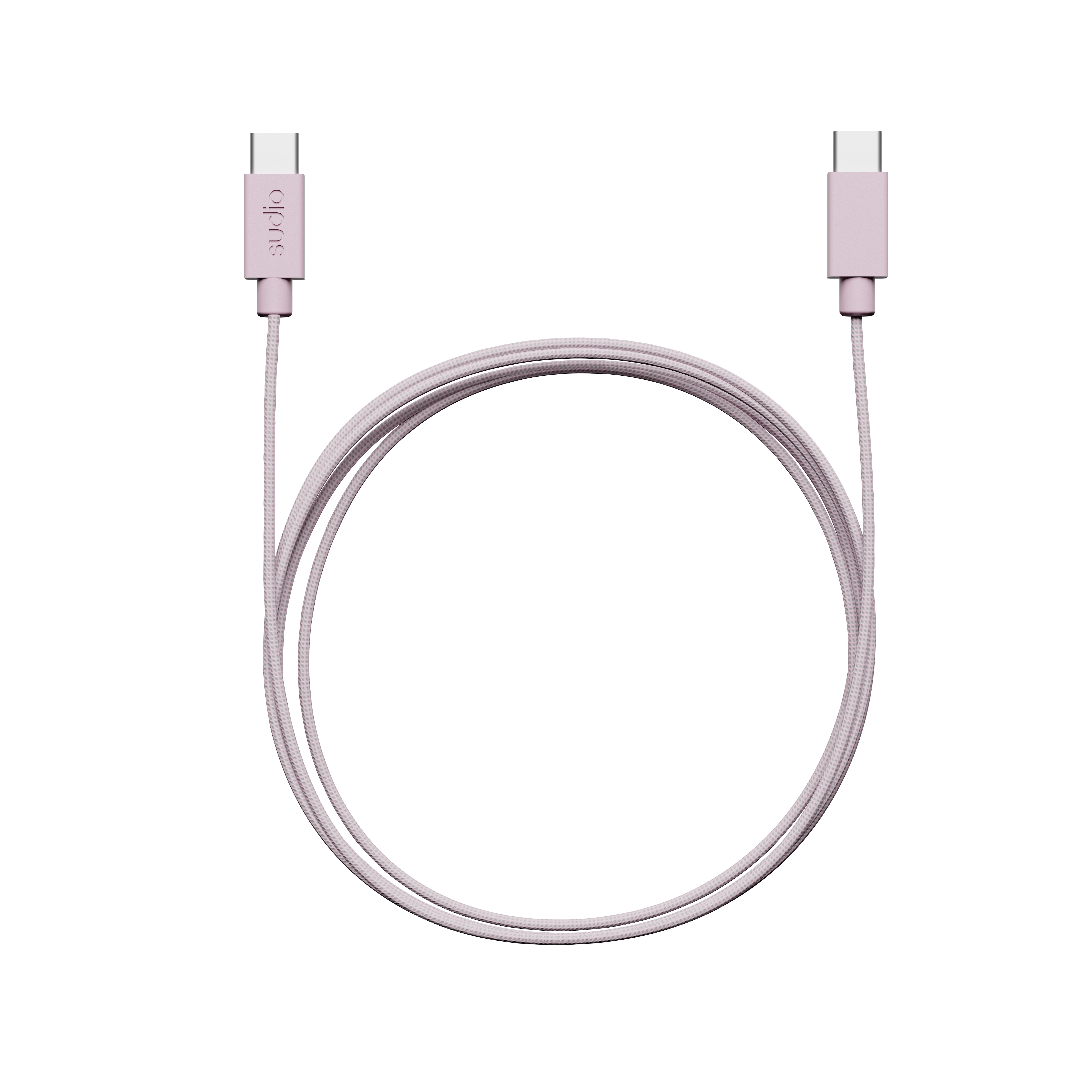 C1 Laddningskabel USB-C till USB-C 1.8 m, Rosa