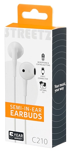 Hörlurar In-ear USB-C, vit