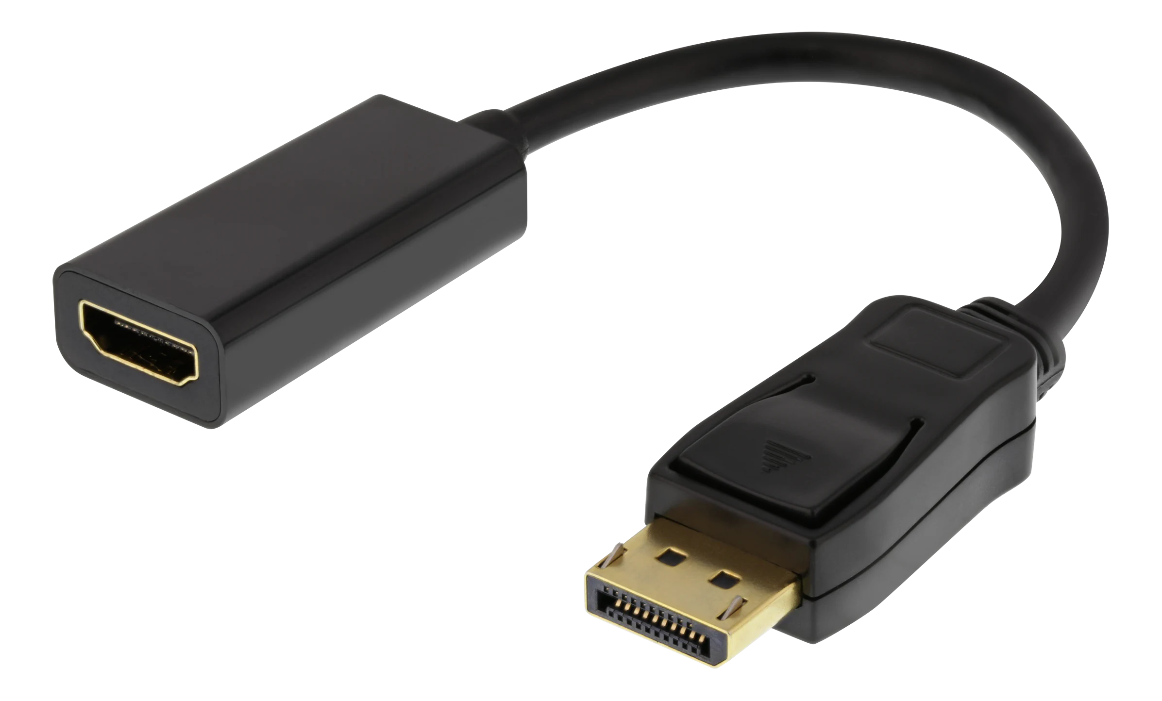 DisplayPort hane till HDMI hona adapter 4K, svart