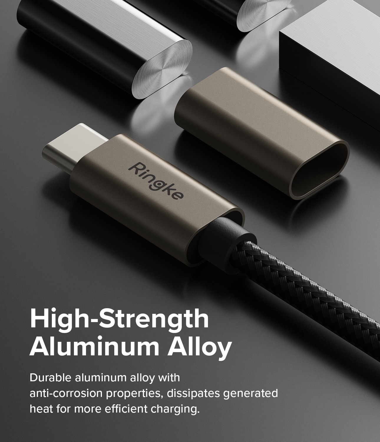 Snabbladdnings Laddningskabel USB-C till USB-C 0,5m, svart