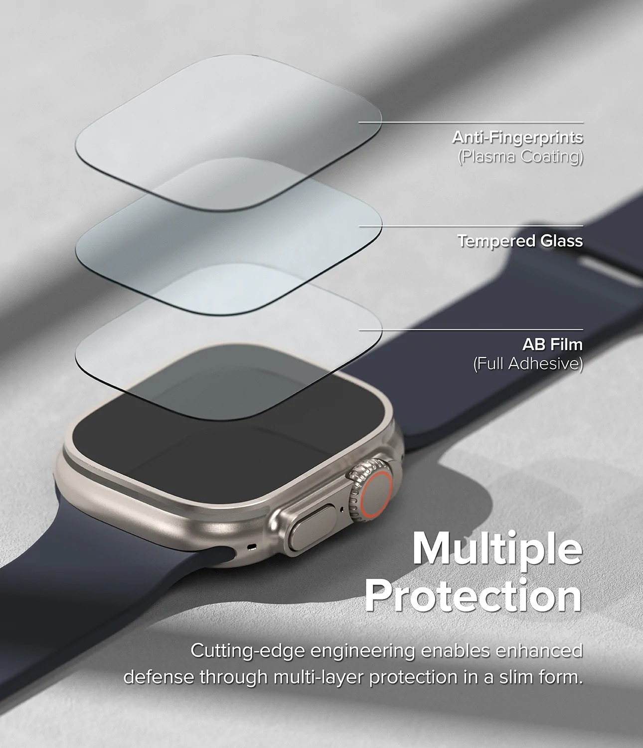 Apple Watch Ultra 49mm Skärmskydd i glas (4-pack)