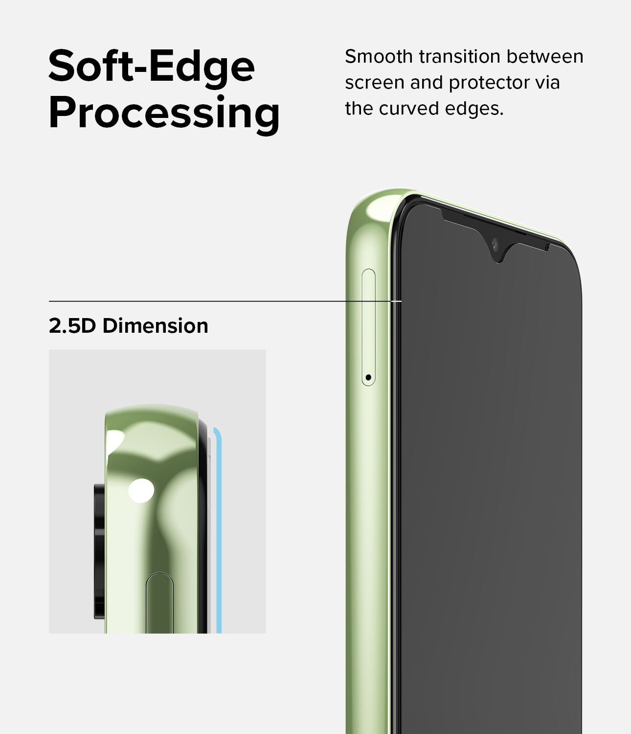 Samsung Galaxy A14 Skärmskydd i glas med monteringsverktyg (2-pack)