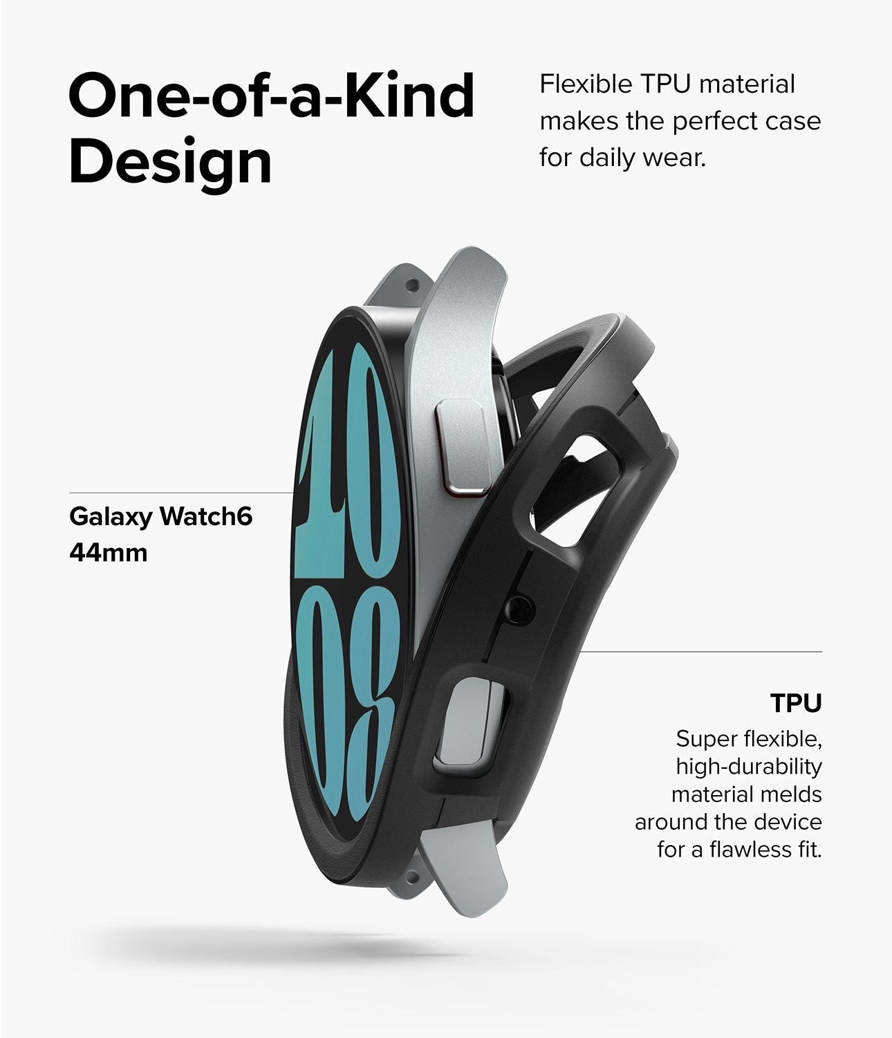 Samsung Galaxy Watch 6 44mm Air Sports skal, svart