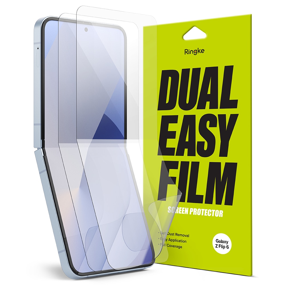 Samsung Galaxy Z Flip 6 Skärmskydd skyddsfilm - Dual Easy (2-pack)