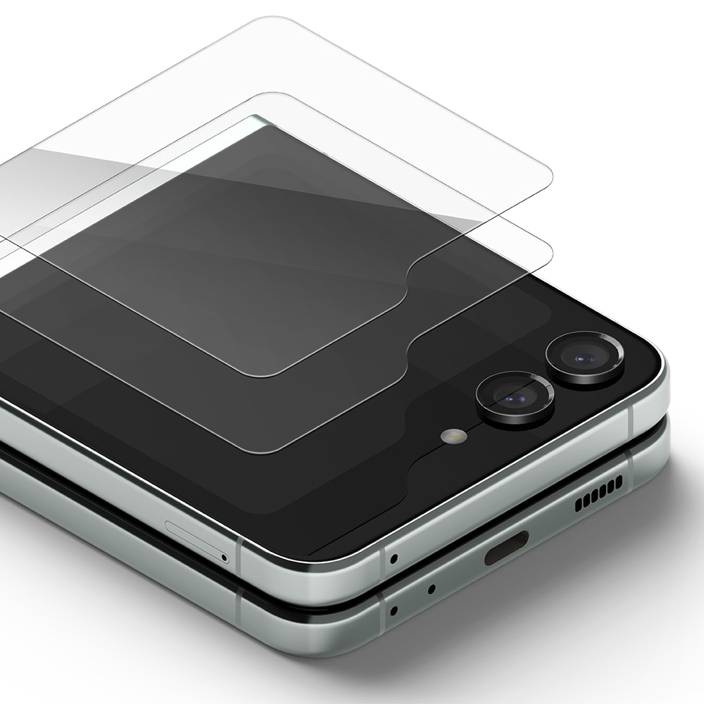 Samsung Galaxy Z Flip 5 Ytterskärmskydd i glas (2-pack)
