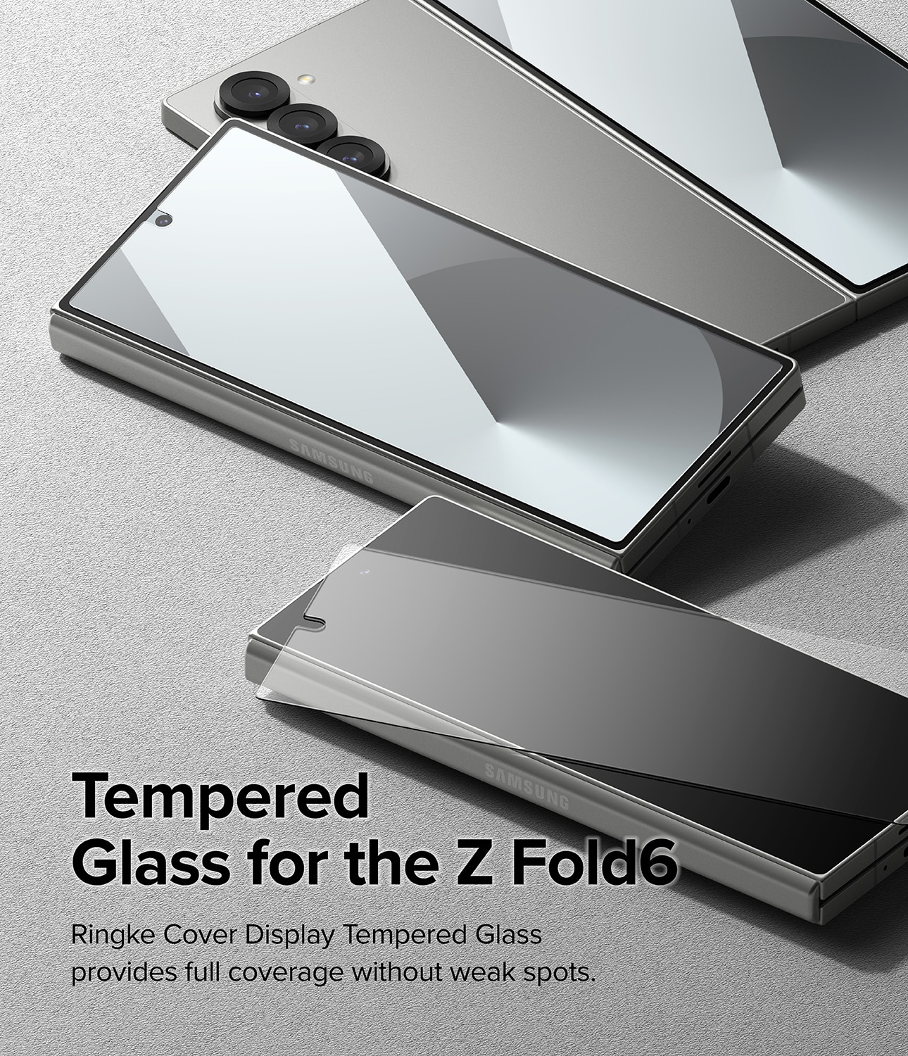 Samsung Galaxy Z Fold 6 Ytterskärmskydd i glas (2-pack)