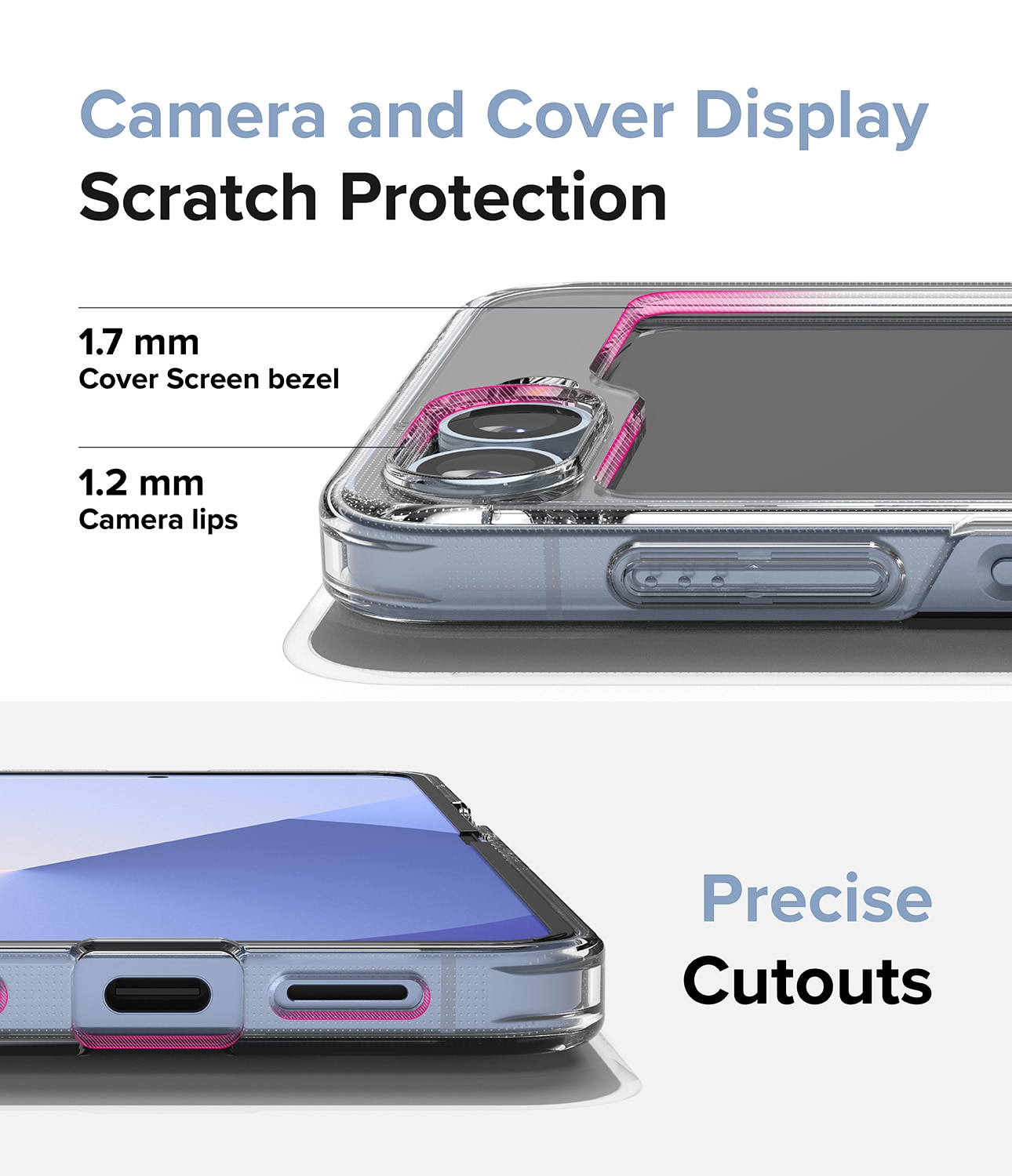 Samsung Galaxy Z Flip 6 Fusion skal, genomskinlig