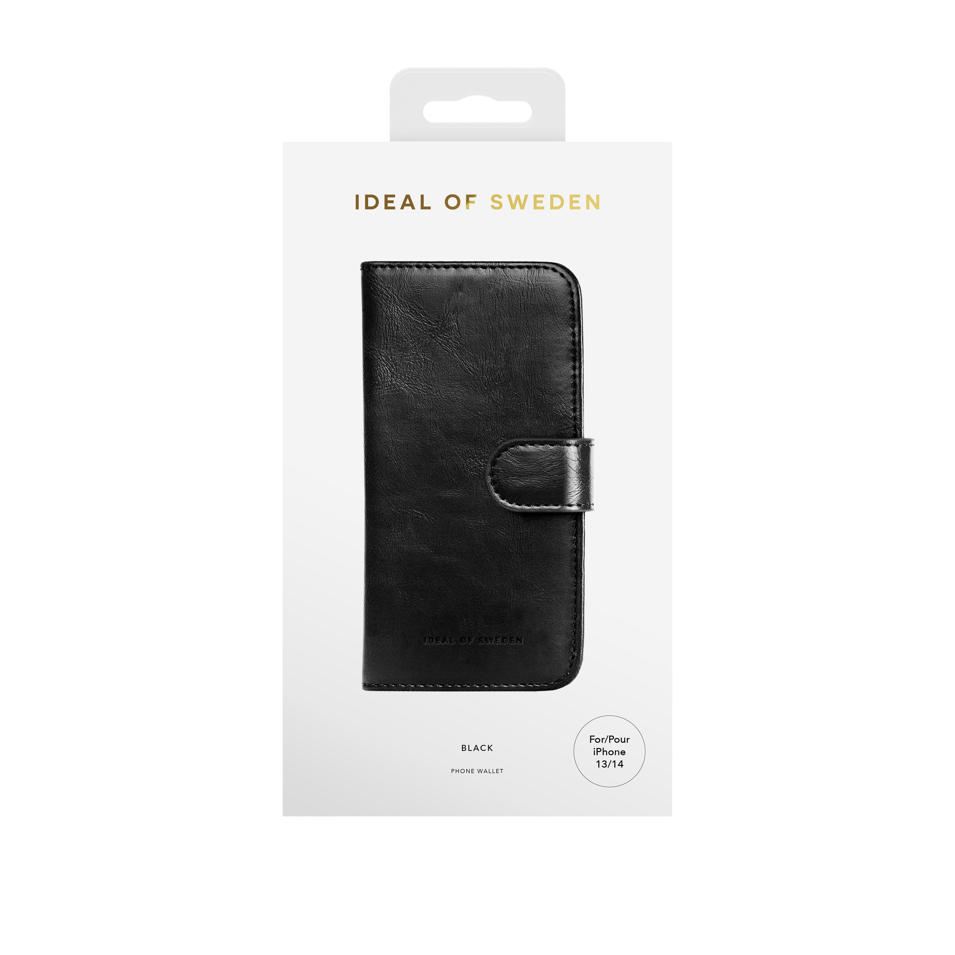 iPhone 14 Plånboksfodral Magnet Wallet+, svart