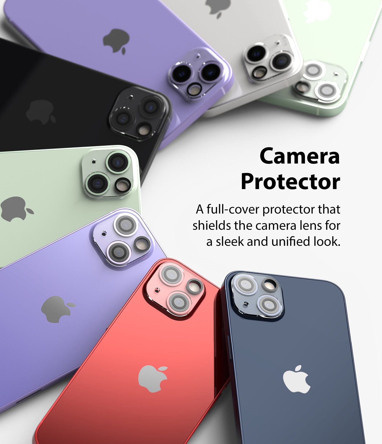 iPhone 13 Mini Kameraskydd i glas (2-pack)