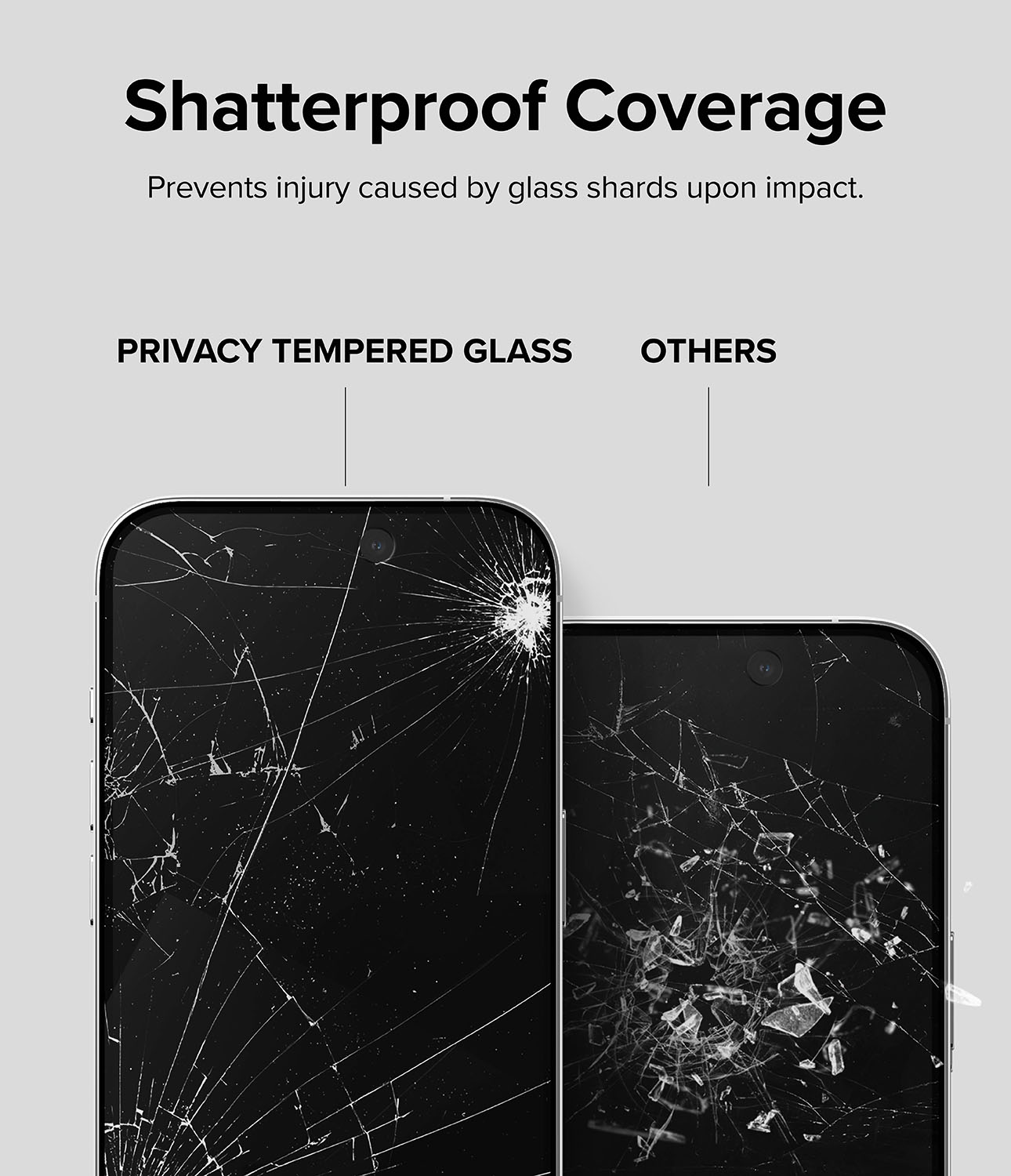 iPhone 15 Pro Max Anti-spy Skärmskydd i glas med monteringsverktyg