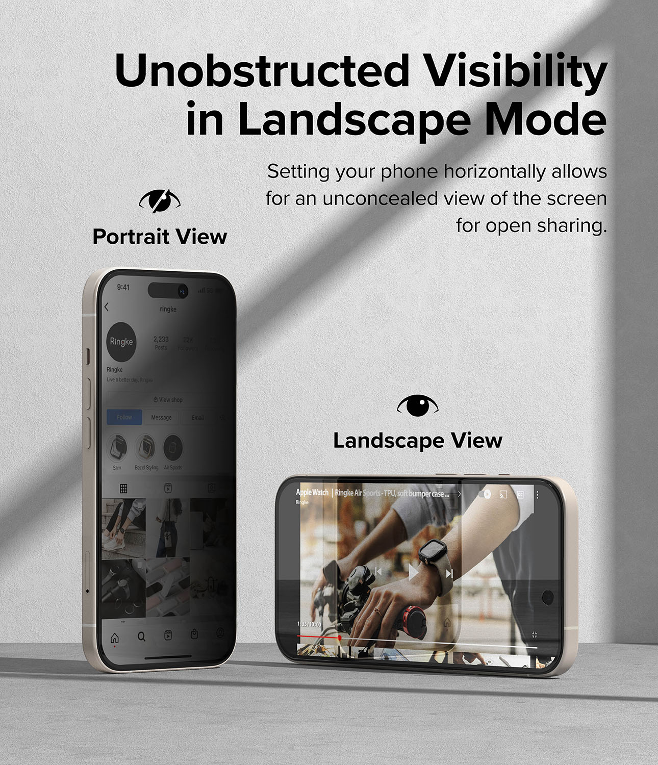 iPhone 15 Plus Anti-spy Skärmskydd i glas med monteringsverktyg