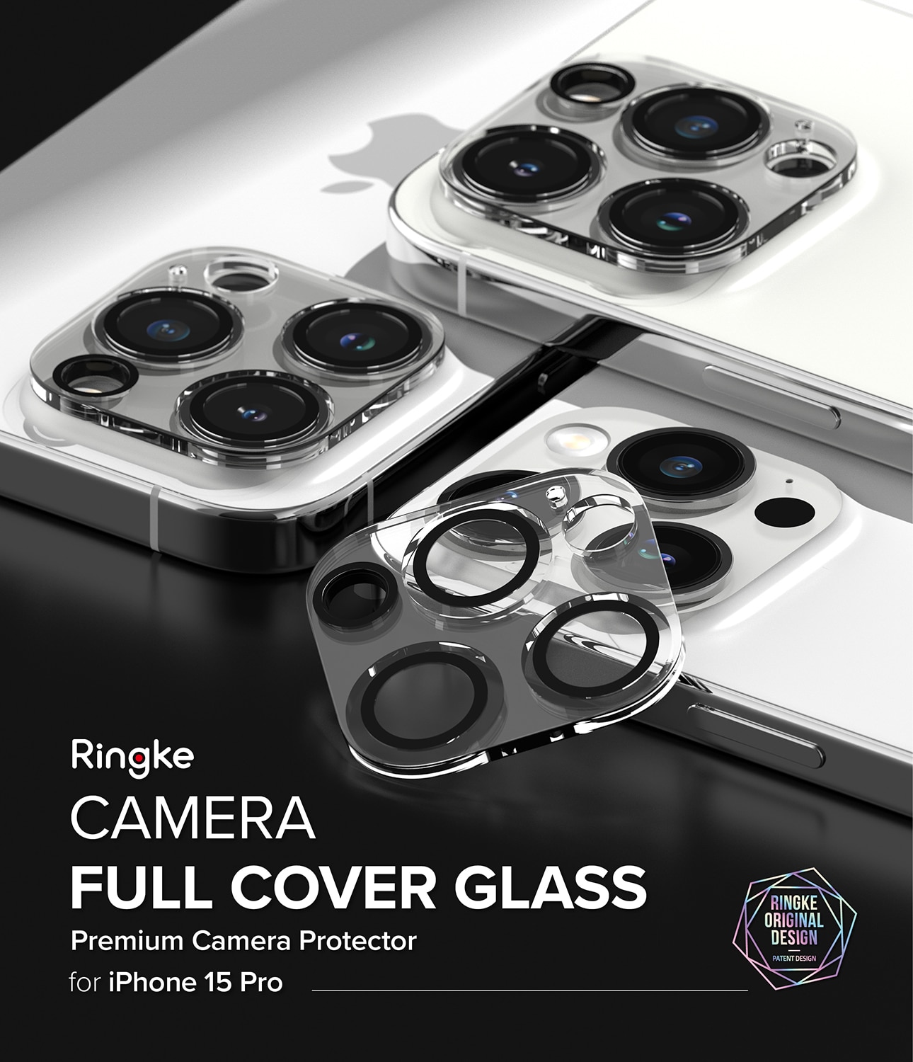 iPhone 15 Pro Kameraskydd i glas (2-pack)