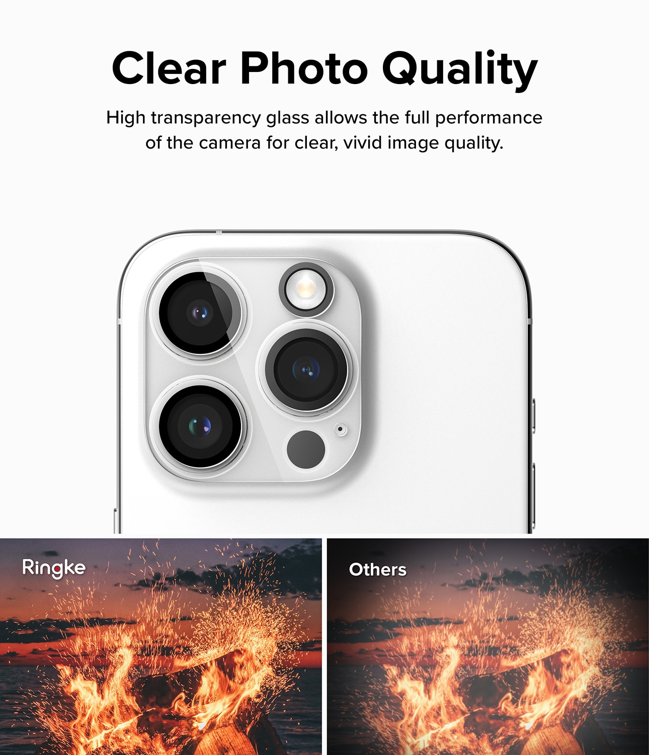 iPhone 15 Pro Kameraskydd i glas (2-pack)
