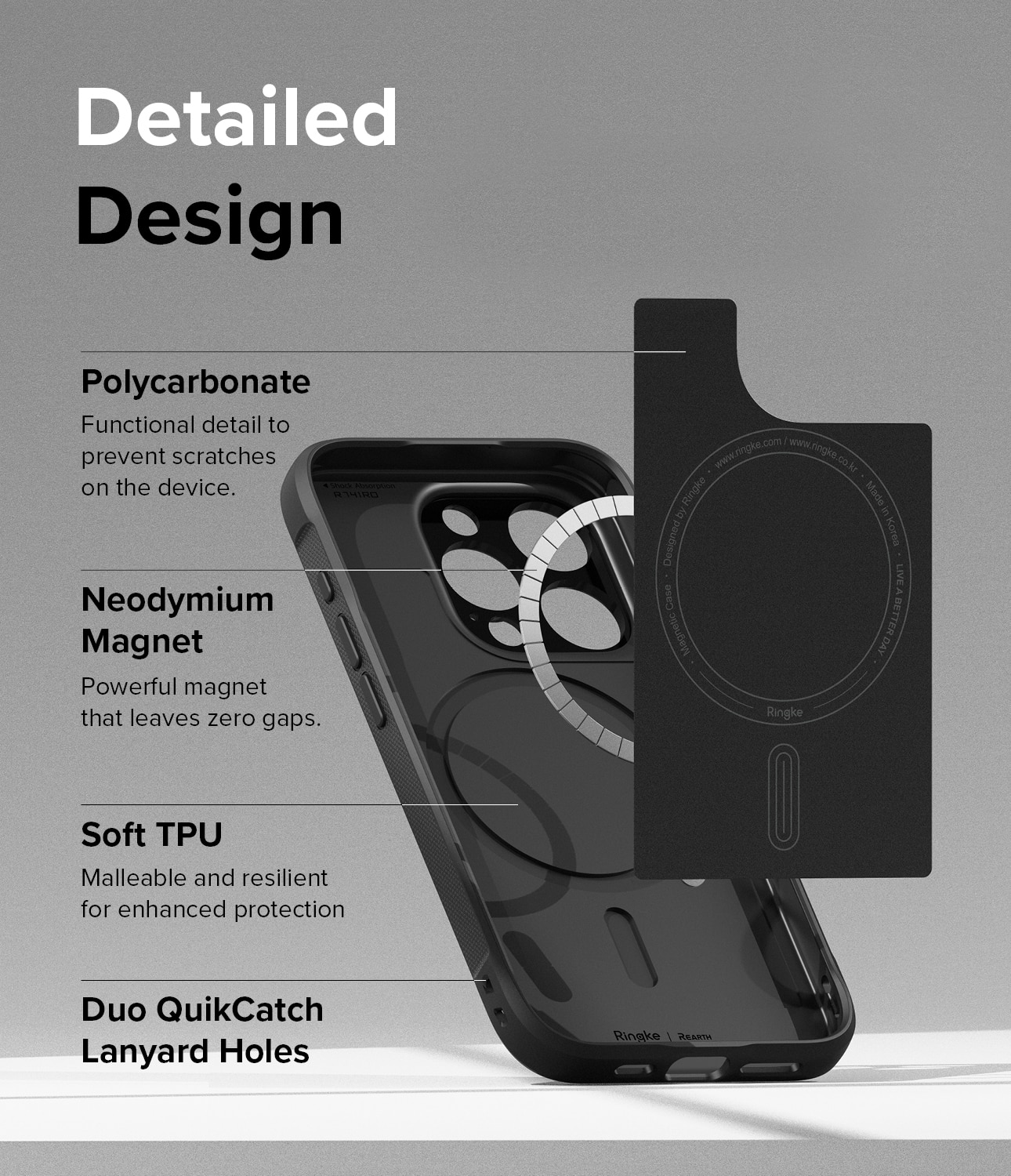 iPhone 15 Pro Onyx MagSafe Skal, svart