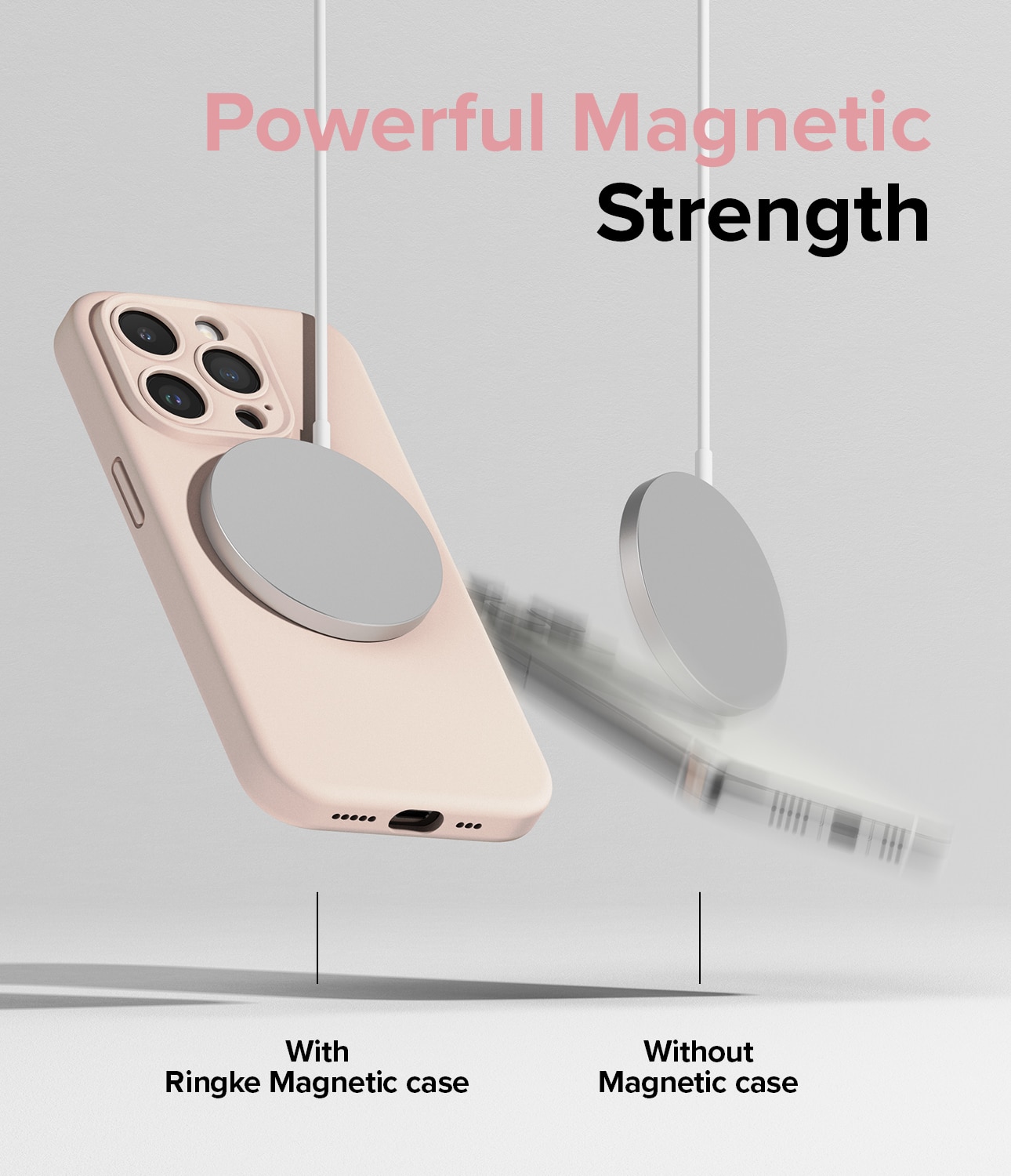 iPhone 15 Pro MagSafe silikonskal, Pink