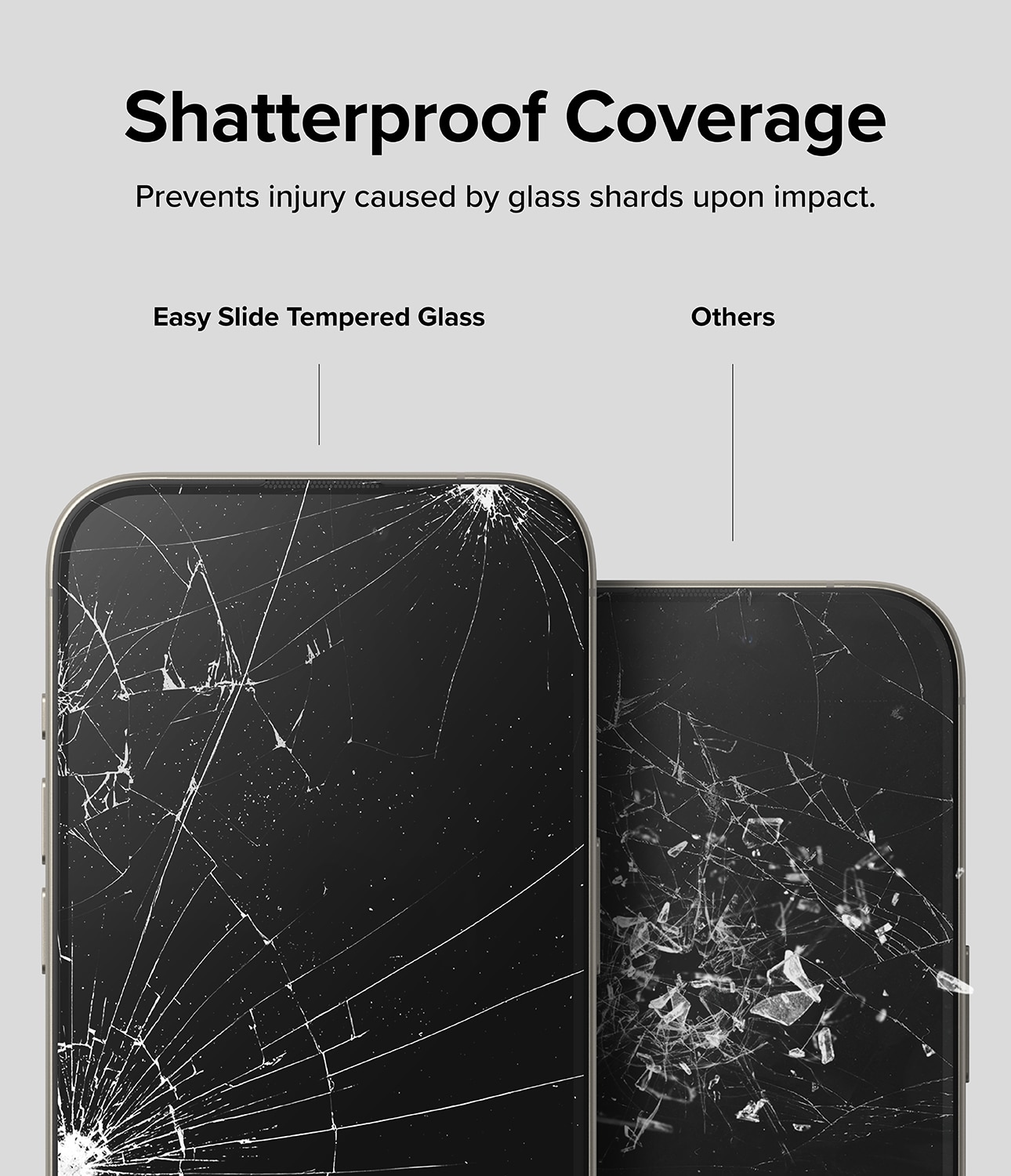 iPhone 15 Pro Skärmskydd i glas med monteringsverktyg