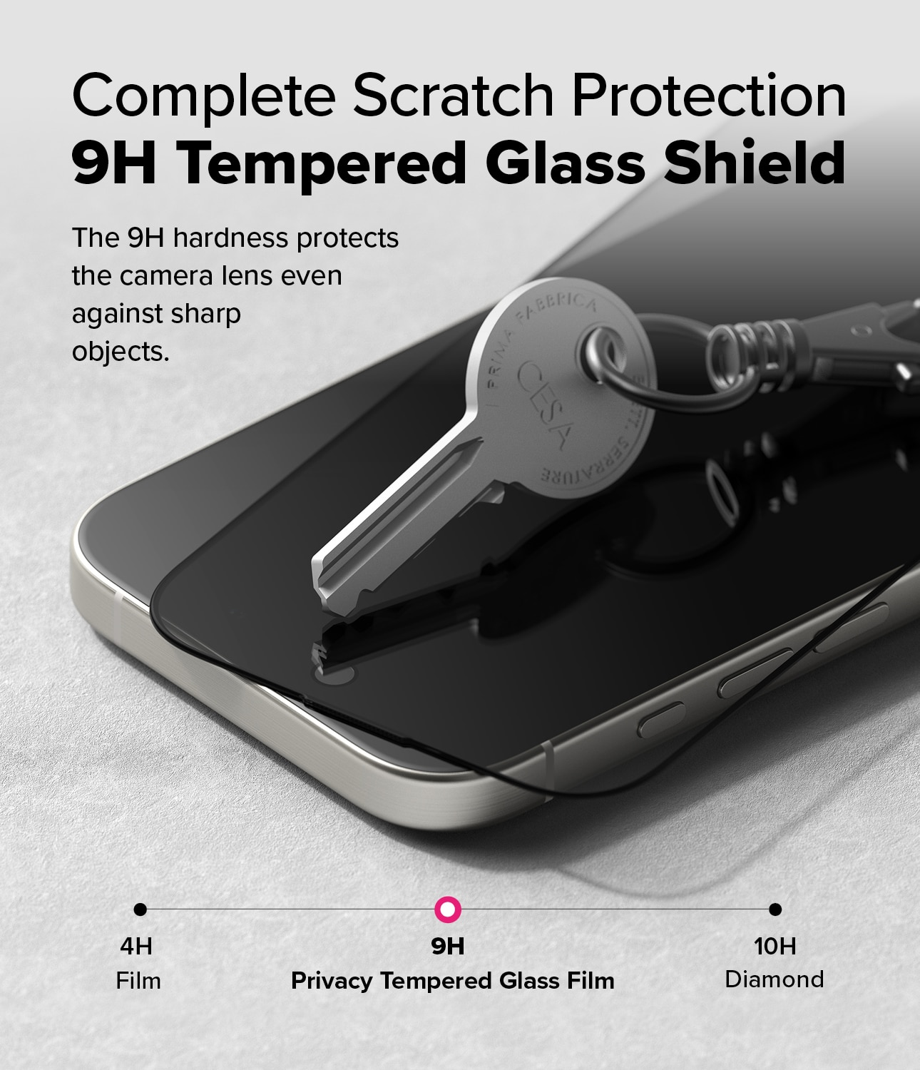 iPhone 16 Pro Max Anti-spy Skärmskydd i glas med monteringsram (2-pack)