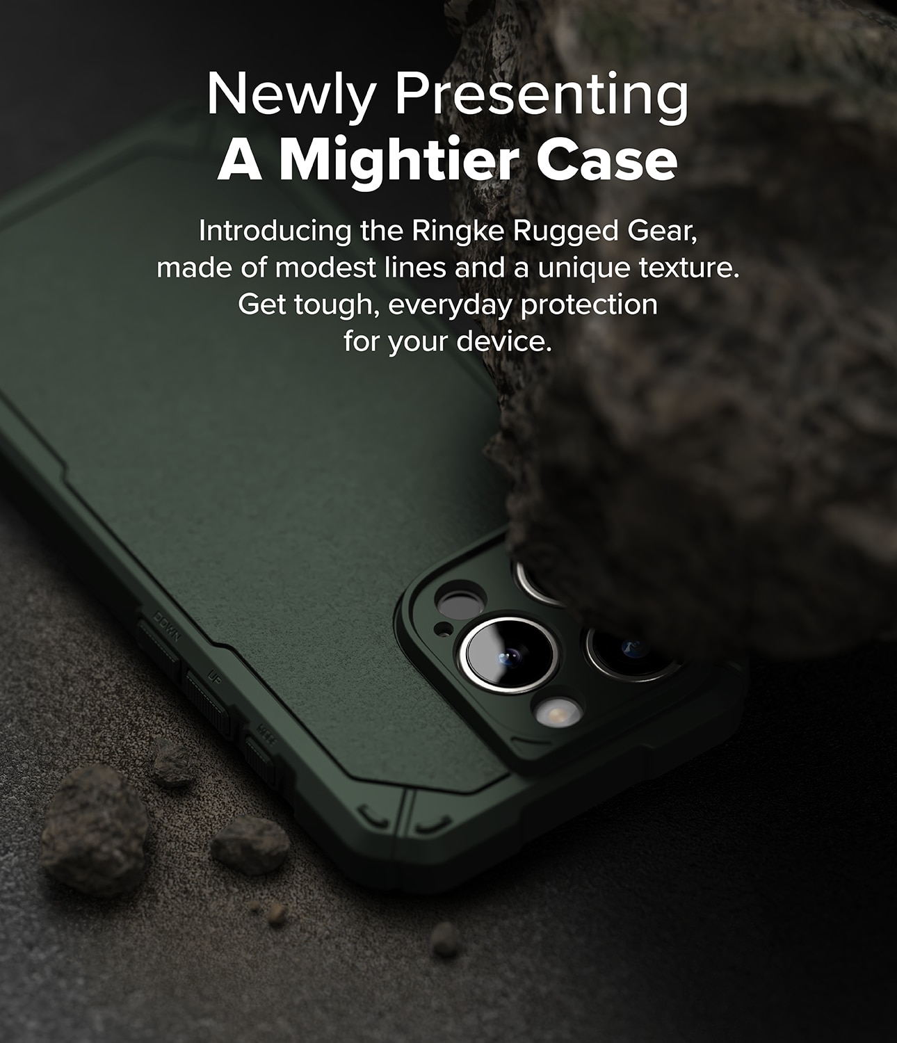 iPhone 16 Pro Max MagSafe Rugged Gear Skal, mörkgrön