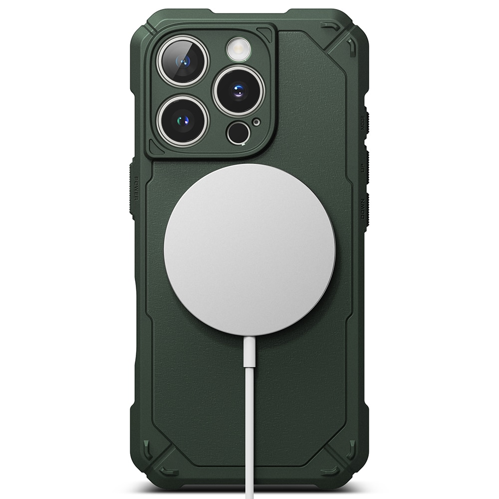 iPhone 16 Pro MagSafe Rugged Gear Skal, Dark Green