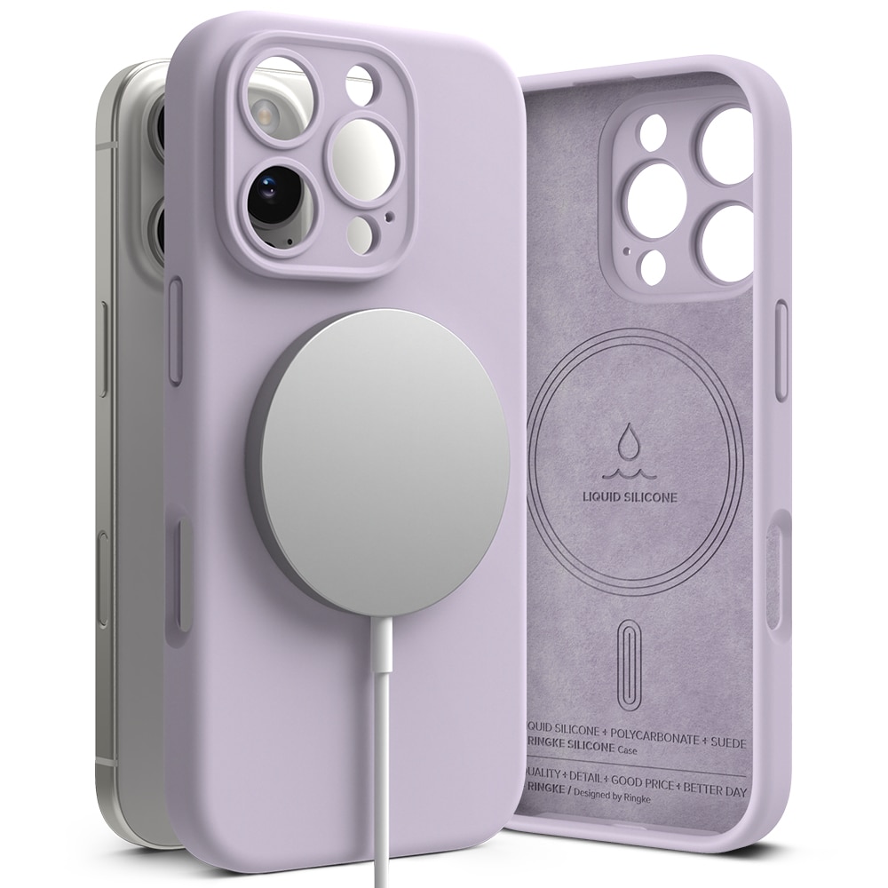 iPhone 16 Pro MagSafe silikonskal, Light Purple