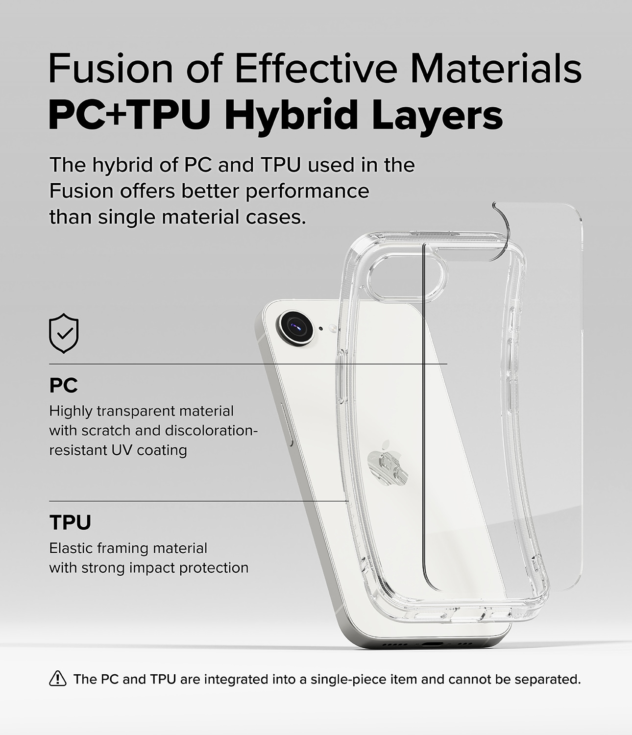 iPhone 16e Fusion skal, Clear