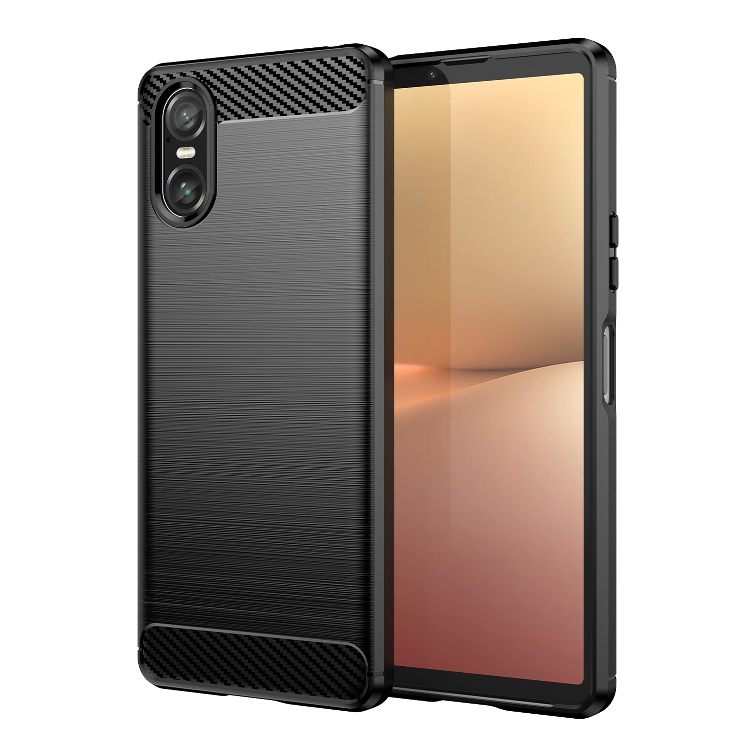 Sony Xperia 10 VI TPU-skal Brushed, Black