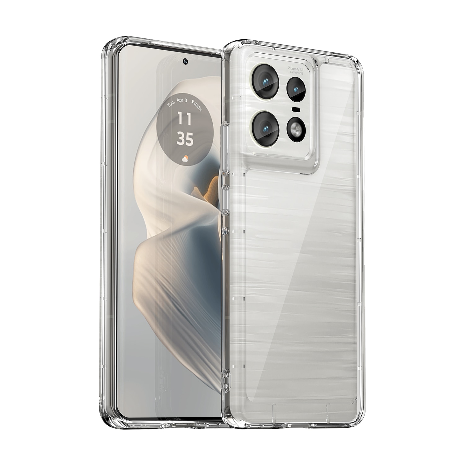 Motorola Edge 50 Pro Crystal Hybrid-skal, transparent