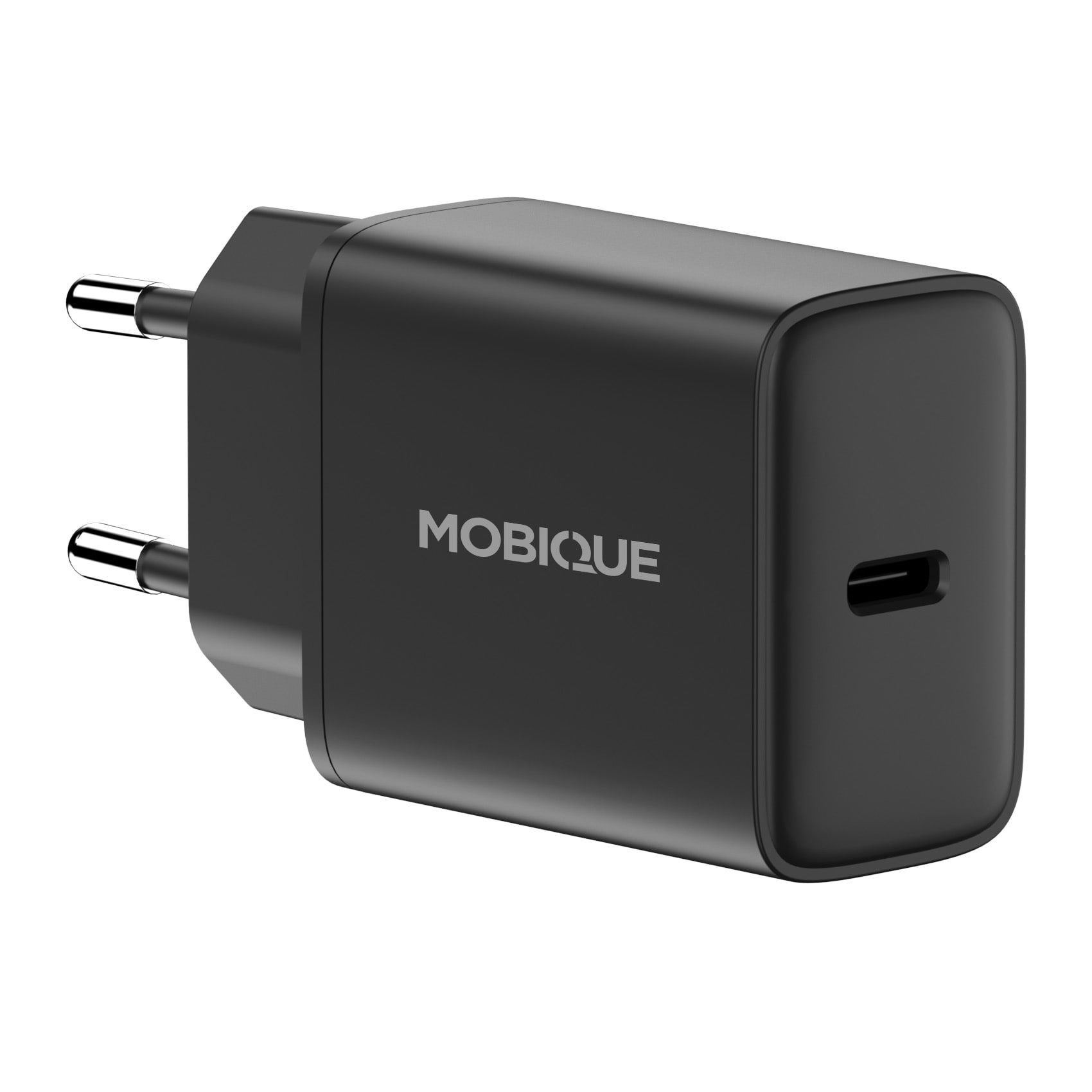 Väggladdare 20W USB-C PD, svart