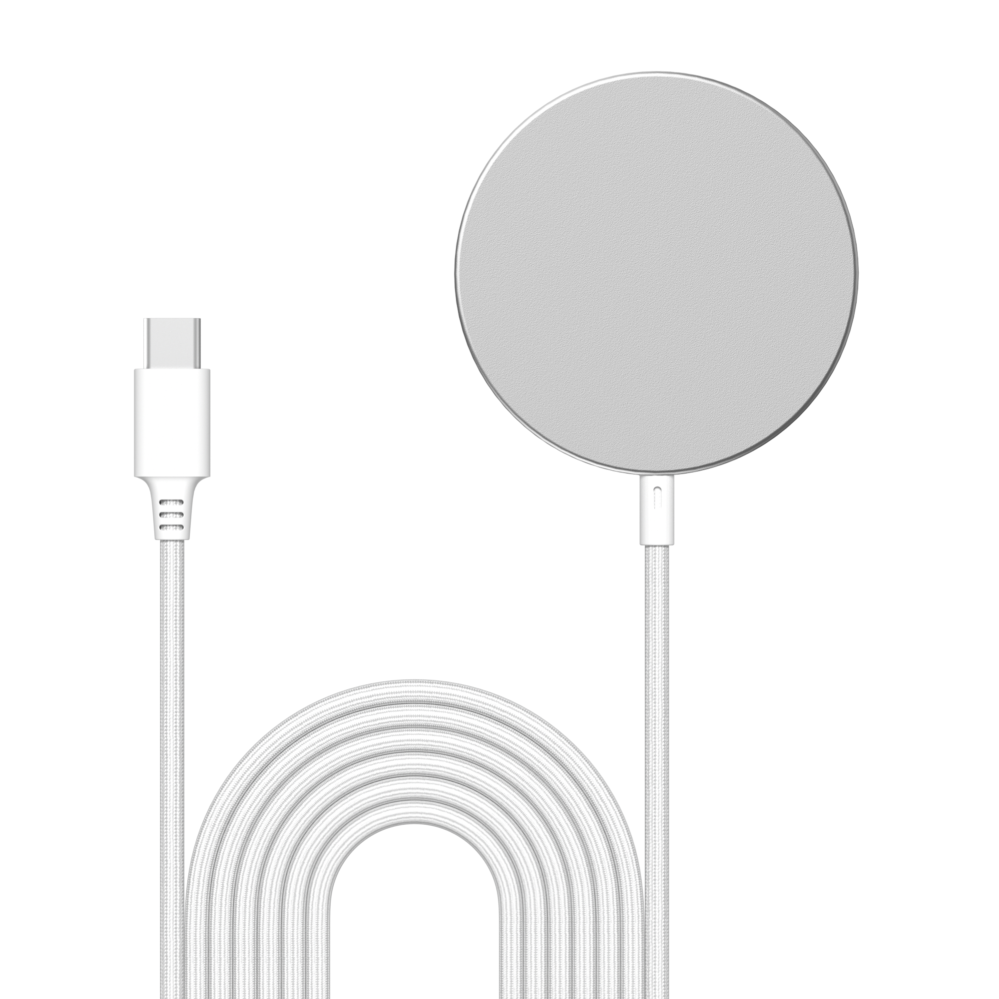 Samsung Galaxy S25 Plus Qi2 Magnetisk Trådlös Laddare 15W, vit