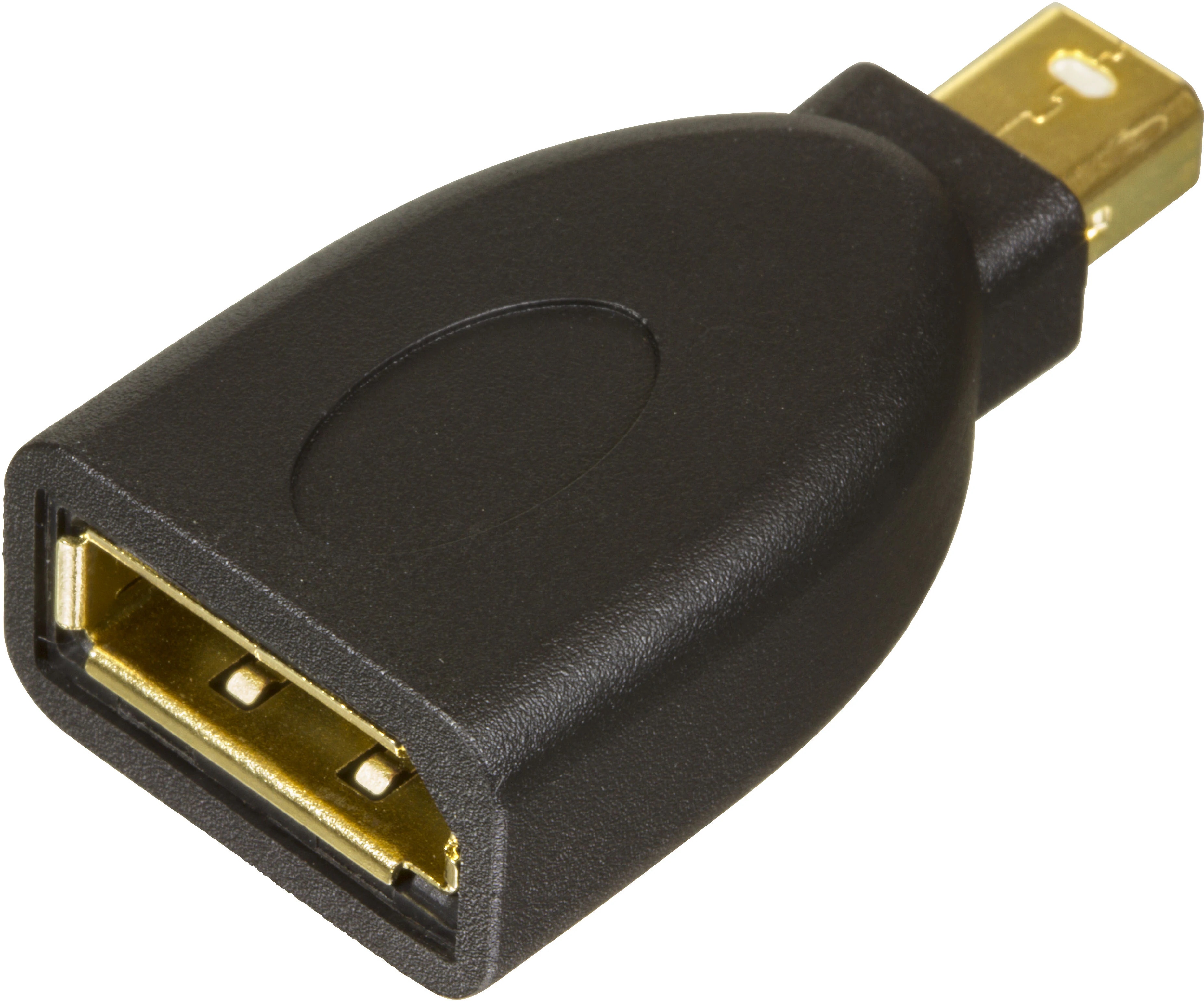 Mini DisplayPort till DisplayPort-adapter Ultra HD, svart