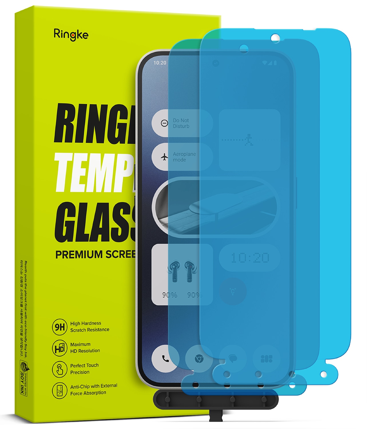 Nothing Phone 2a Skärmskydd i glas med monteringsverktyg (2-pack)