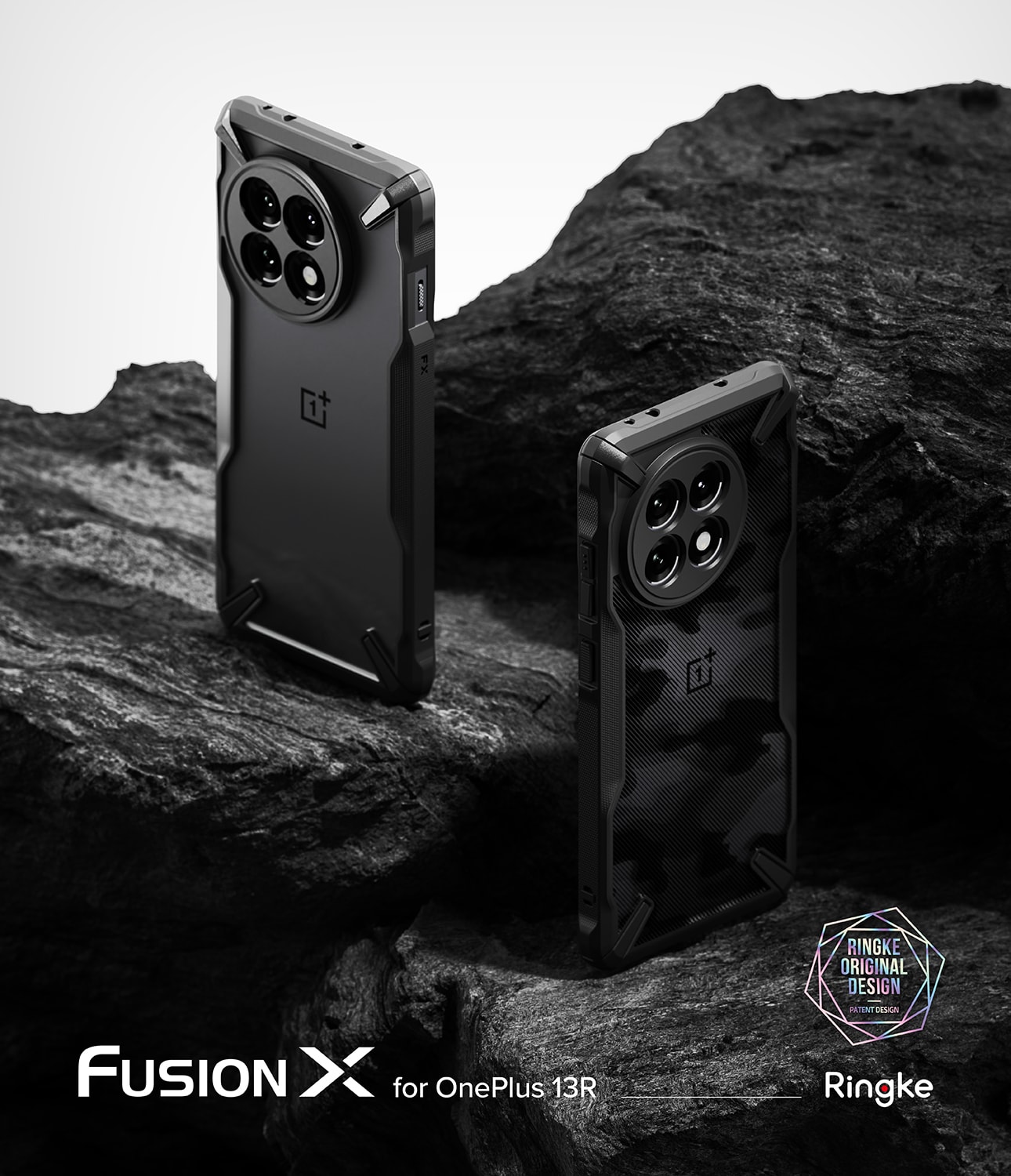  OnePlus 13R Fusion X Skal, Camo Black