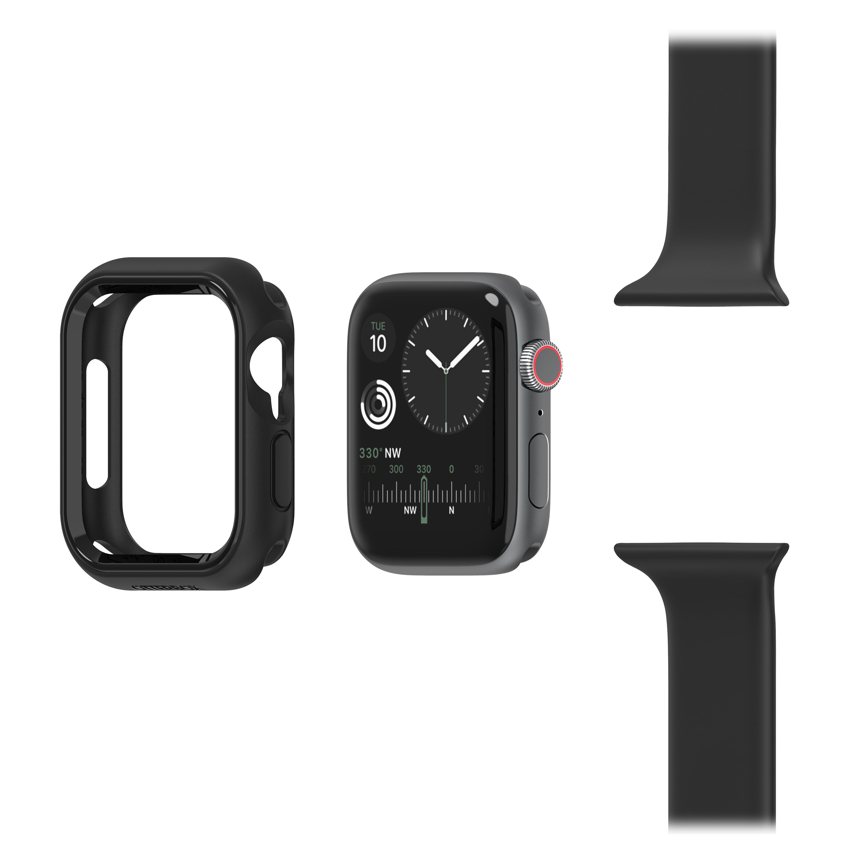 Apple Watch 44mm Skyddande skal Exo Edge, svart