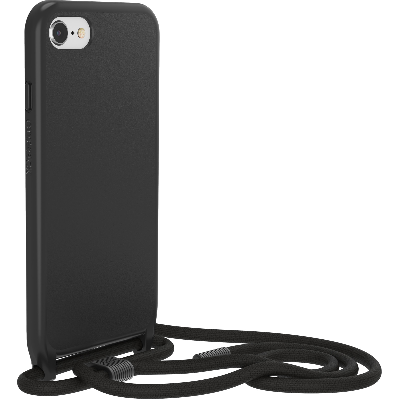 iPhone SE (2022) Skal med halsband React Necklace, svart