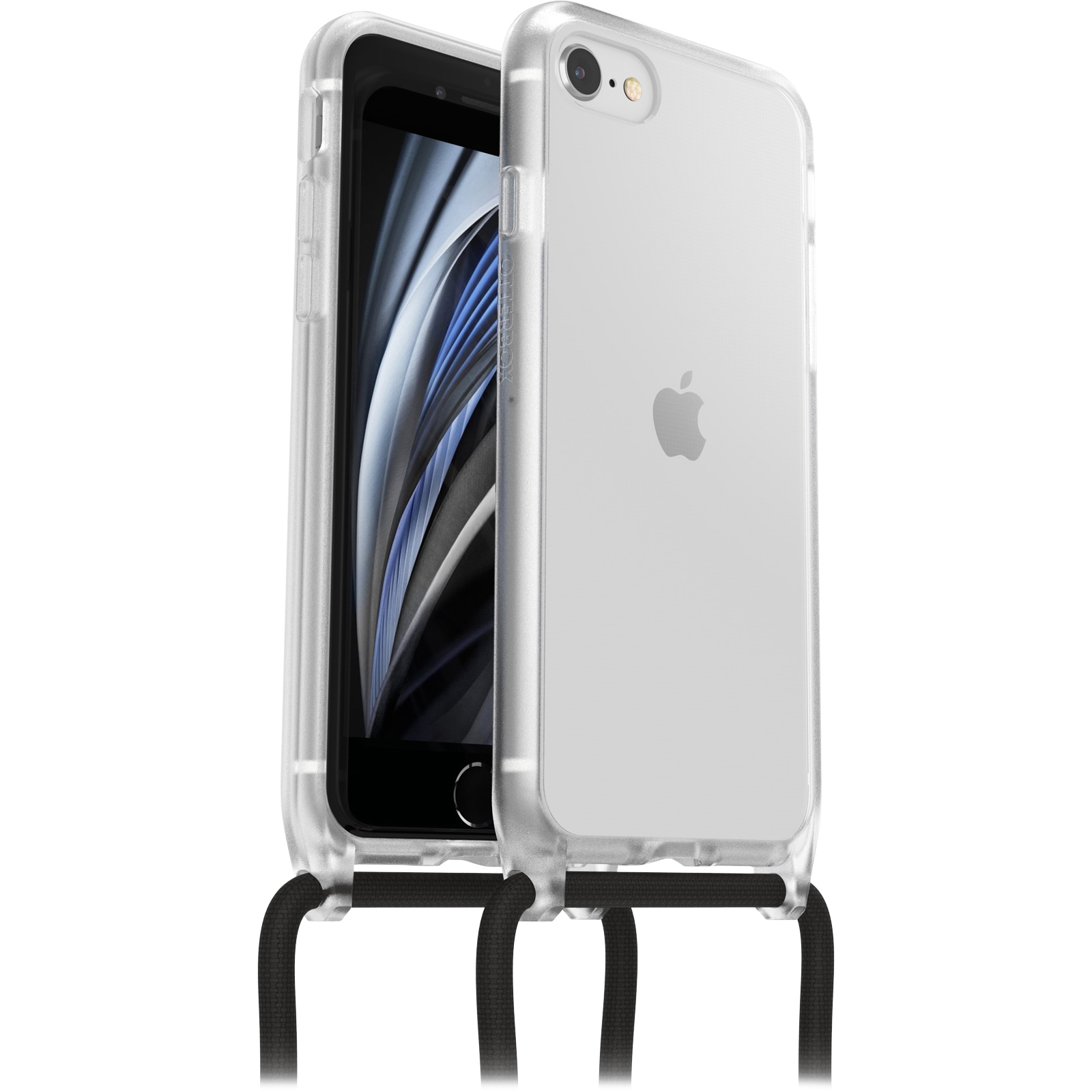 iPhone SE (2020) Skal med halsband React Necklace, genomskinlig