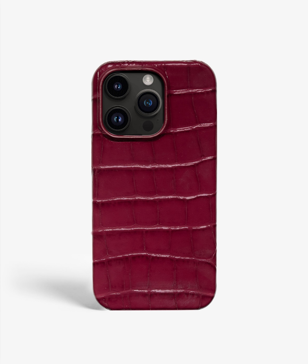 iPhone 14 Pro Skal Croco Burgundy