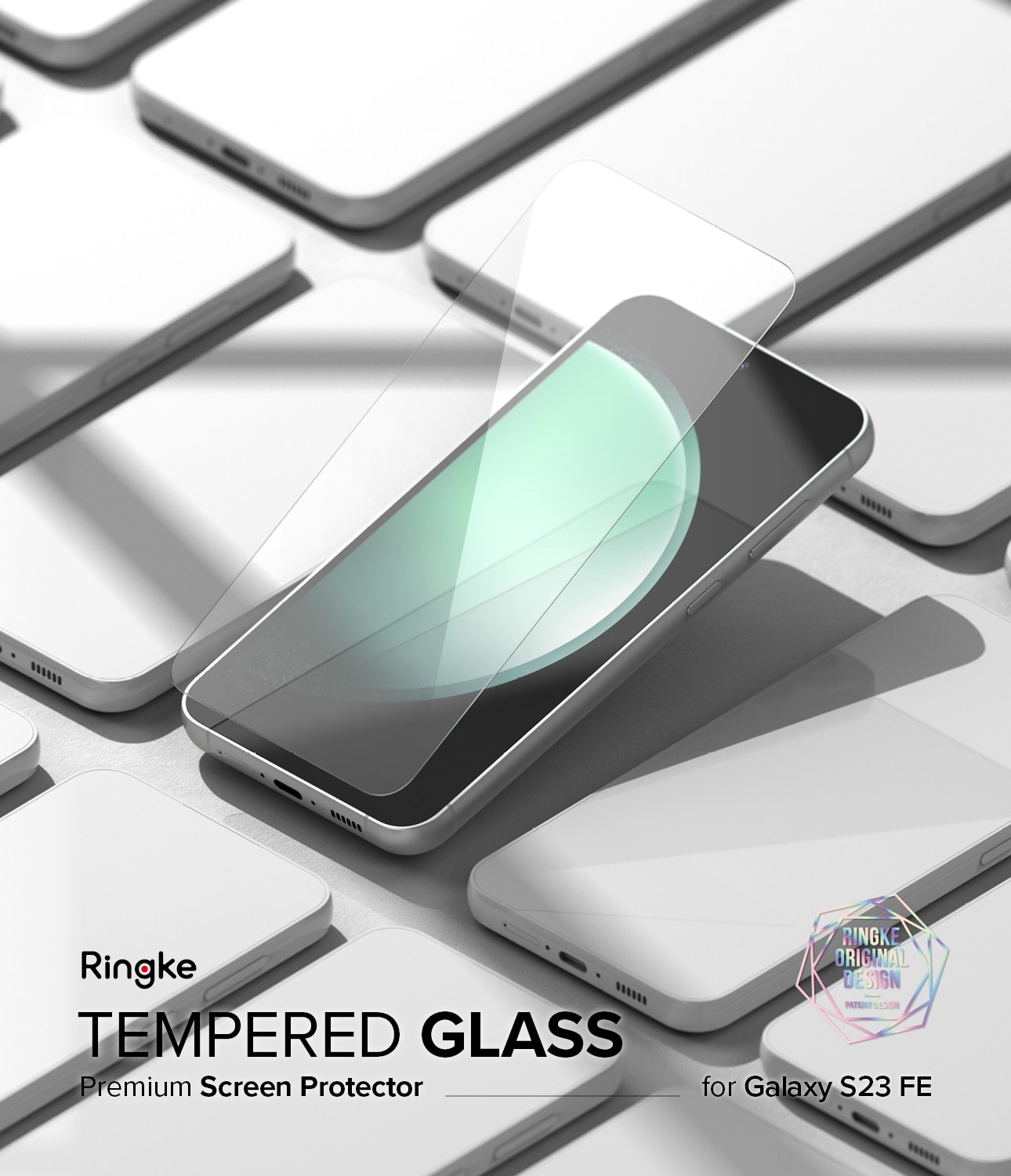 Samsung Galaxy S23 FE Skärmskydd i glas med monteringsverktyg (2-pack)