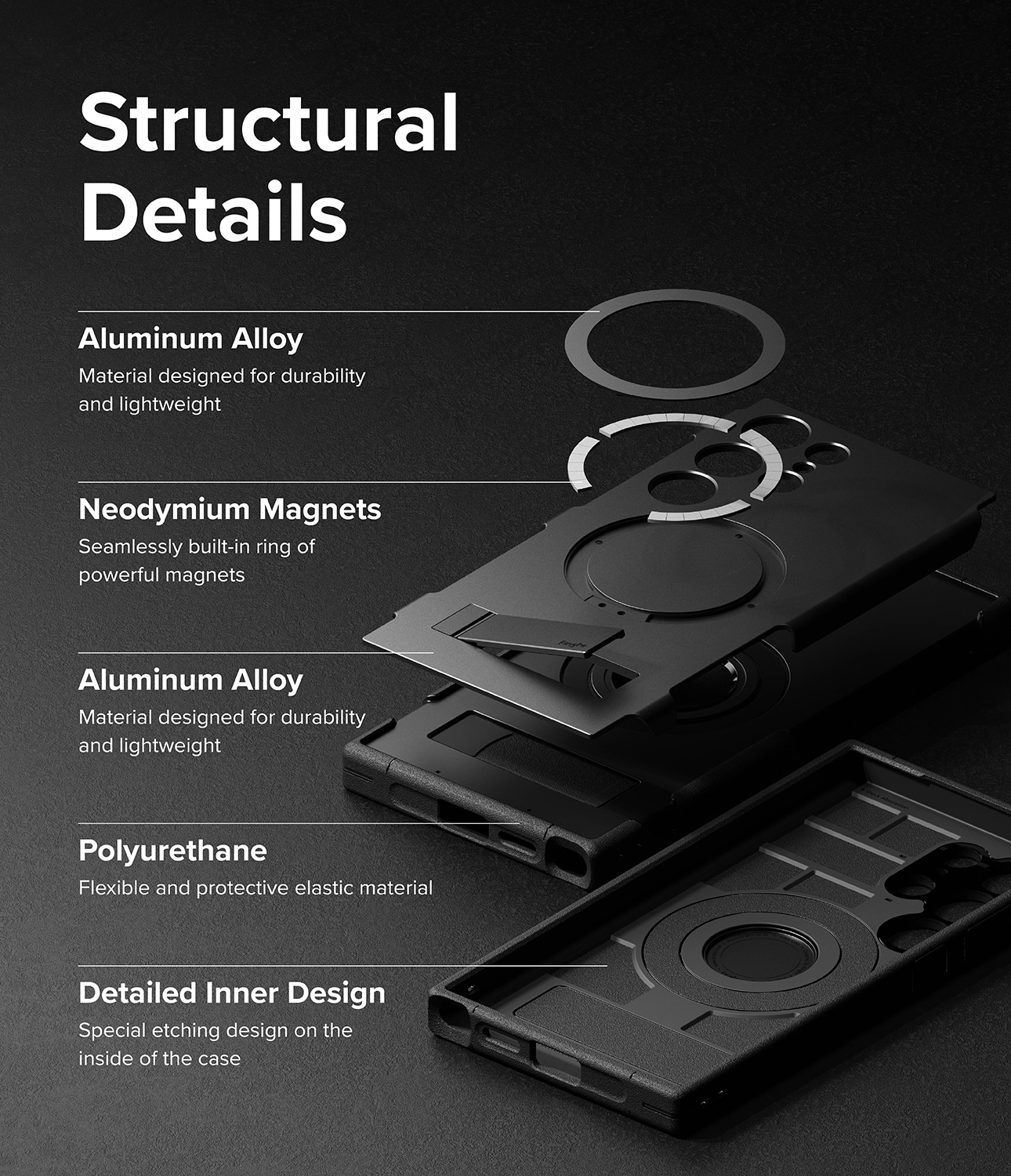 Samsung Galaxy S24 Ultra Alles Magnetiskt Skal, svart