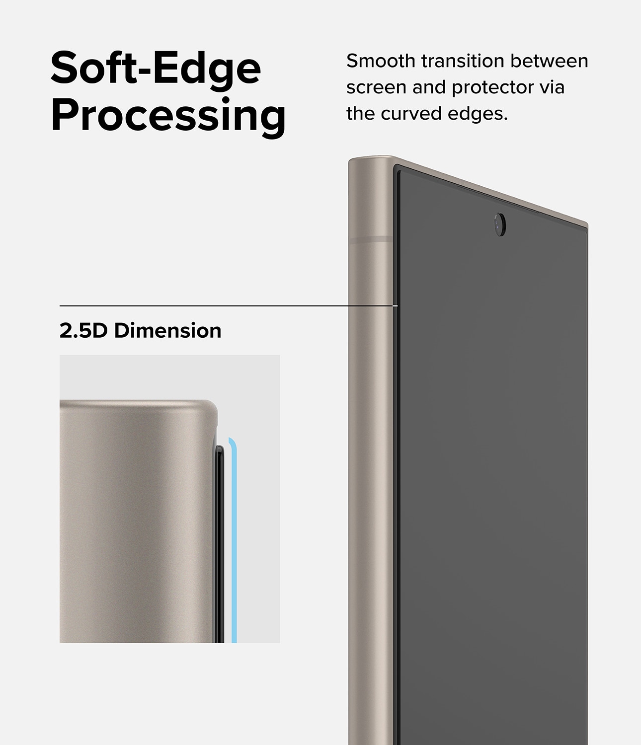 Samsung Galaxy S24 Ultra Skärmskydd i glas med monteringsram (2-pack)
