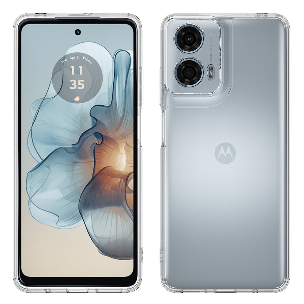 Motorola Moto G85 Crystal Hybrid-skal, transparent