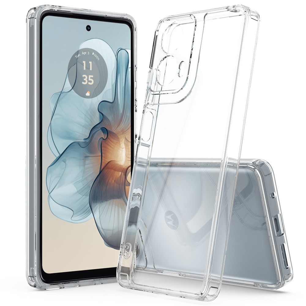 Motorola Moto G85 Crystal Hybrid-skal, transparent