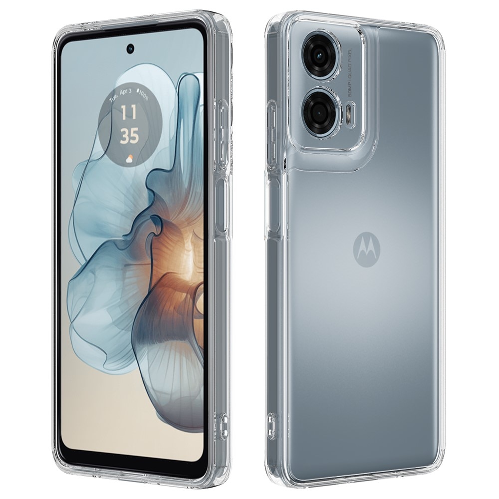 Motorola Moto G85 Crystal Hybrid-skal, transparent