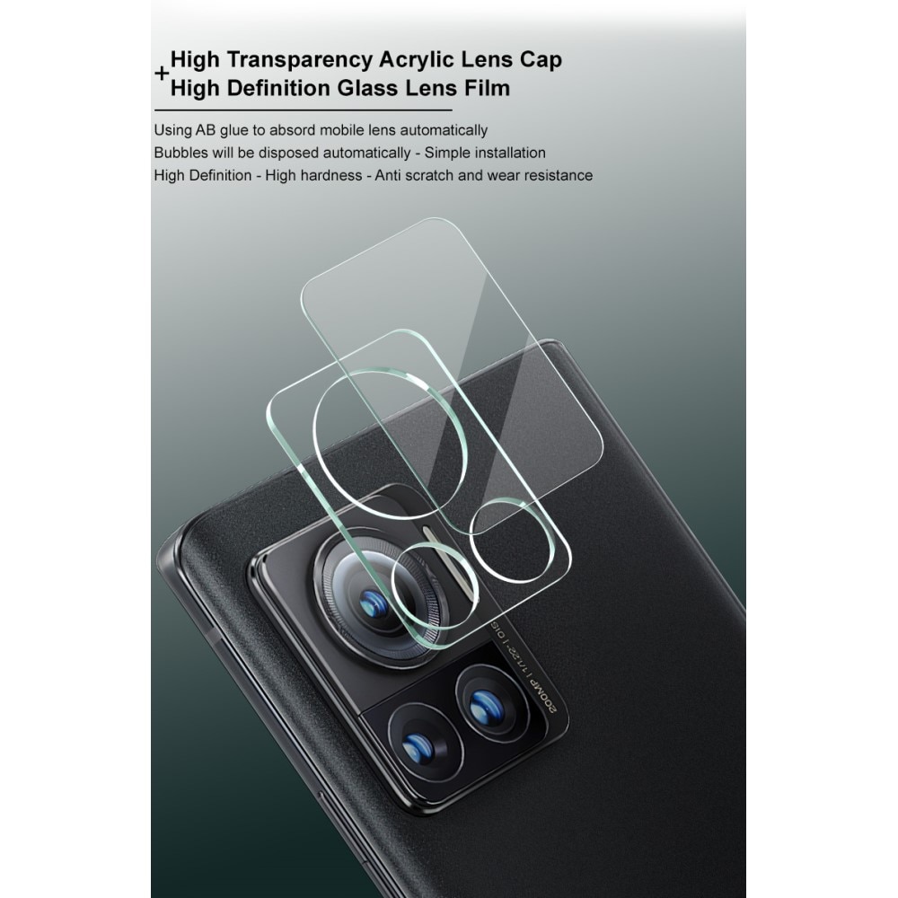 Motorola Edge 30 Ultra Kameraskydd i glas