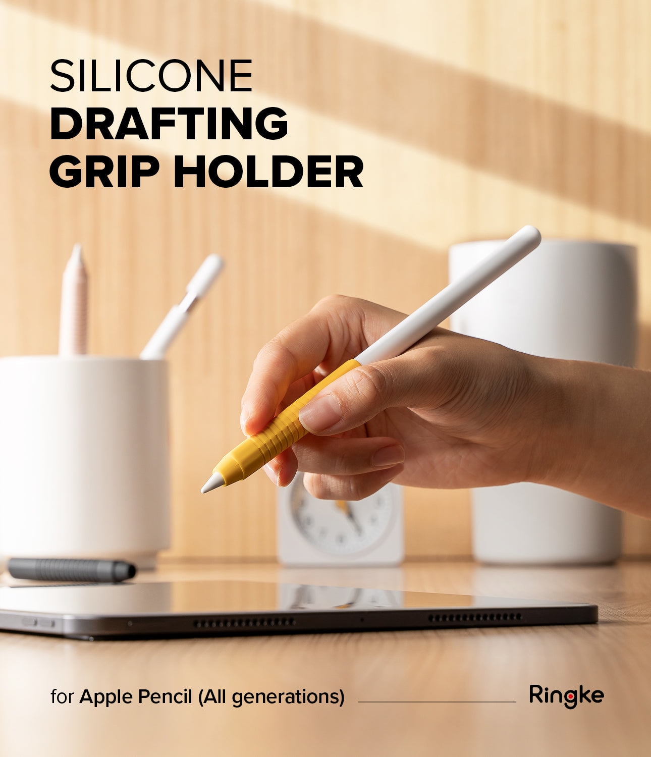 Apple Pencil Grip i silikon, svart