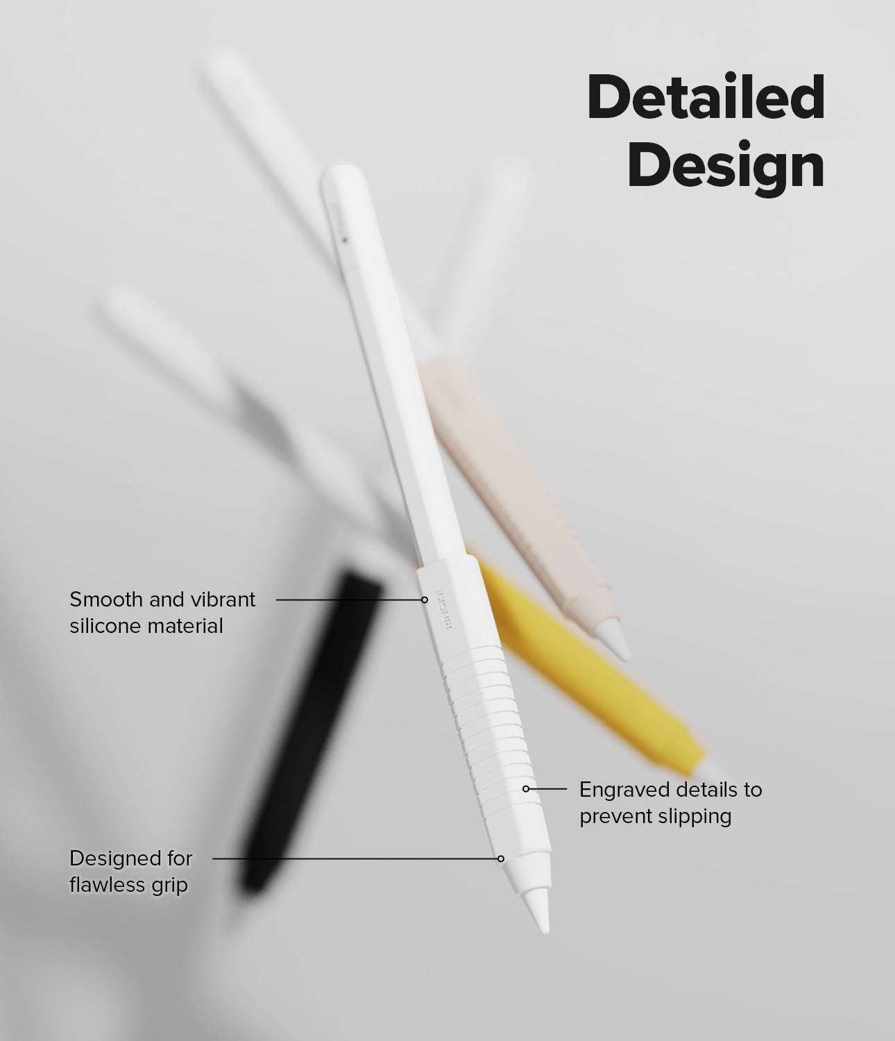 Apple Pencil Grip i silikon, vit