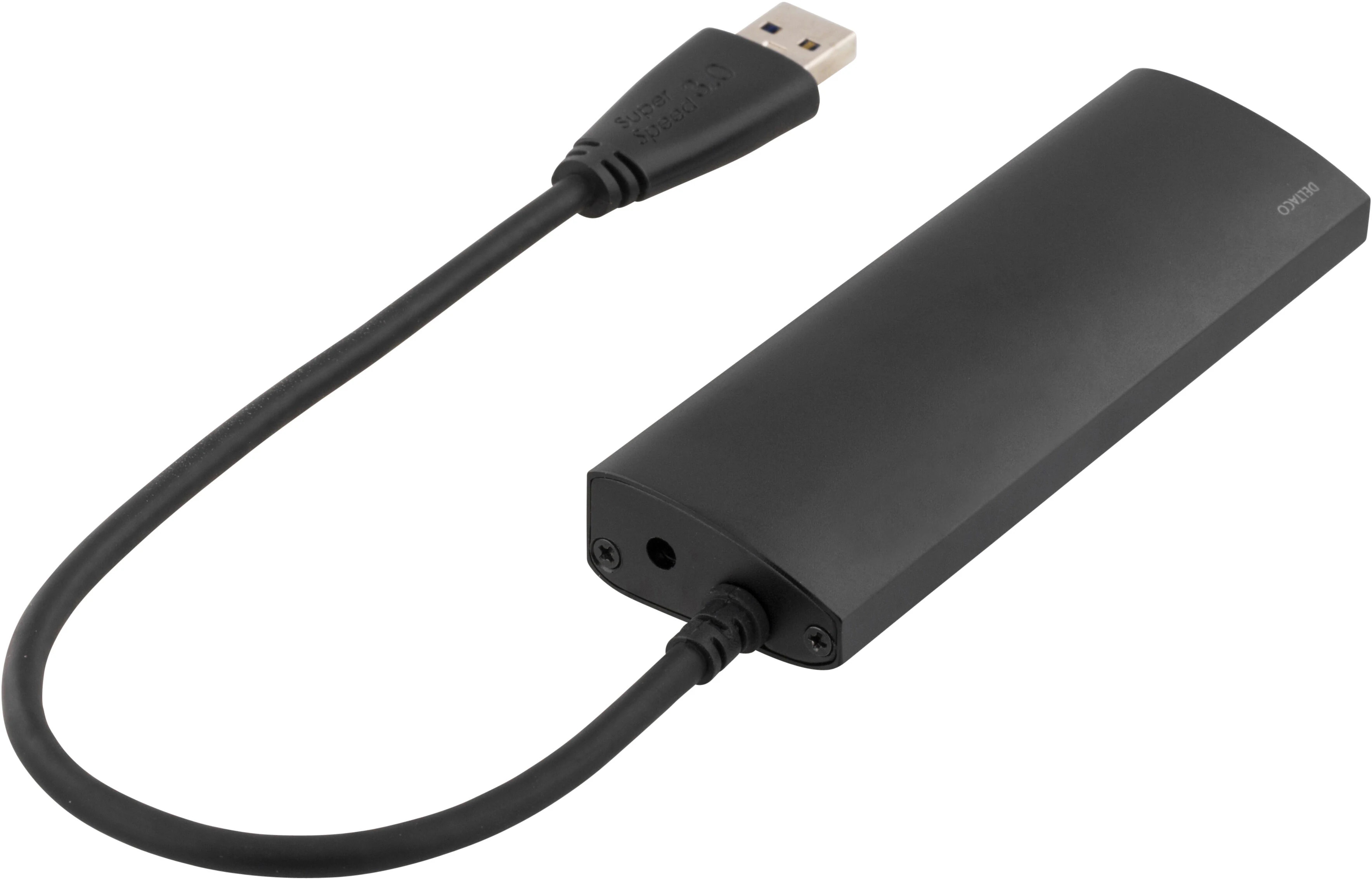 USB-A Hubb med 4 portar  5 Gbps, svart